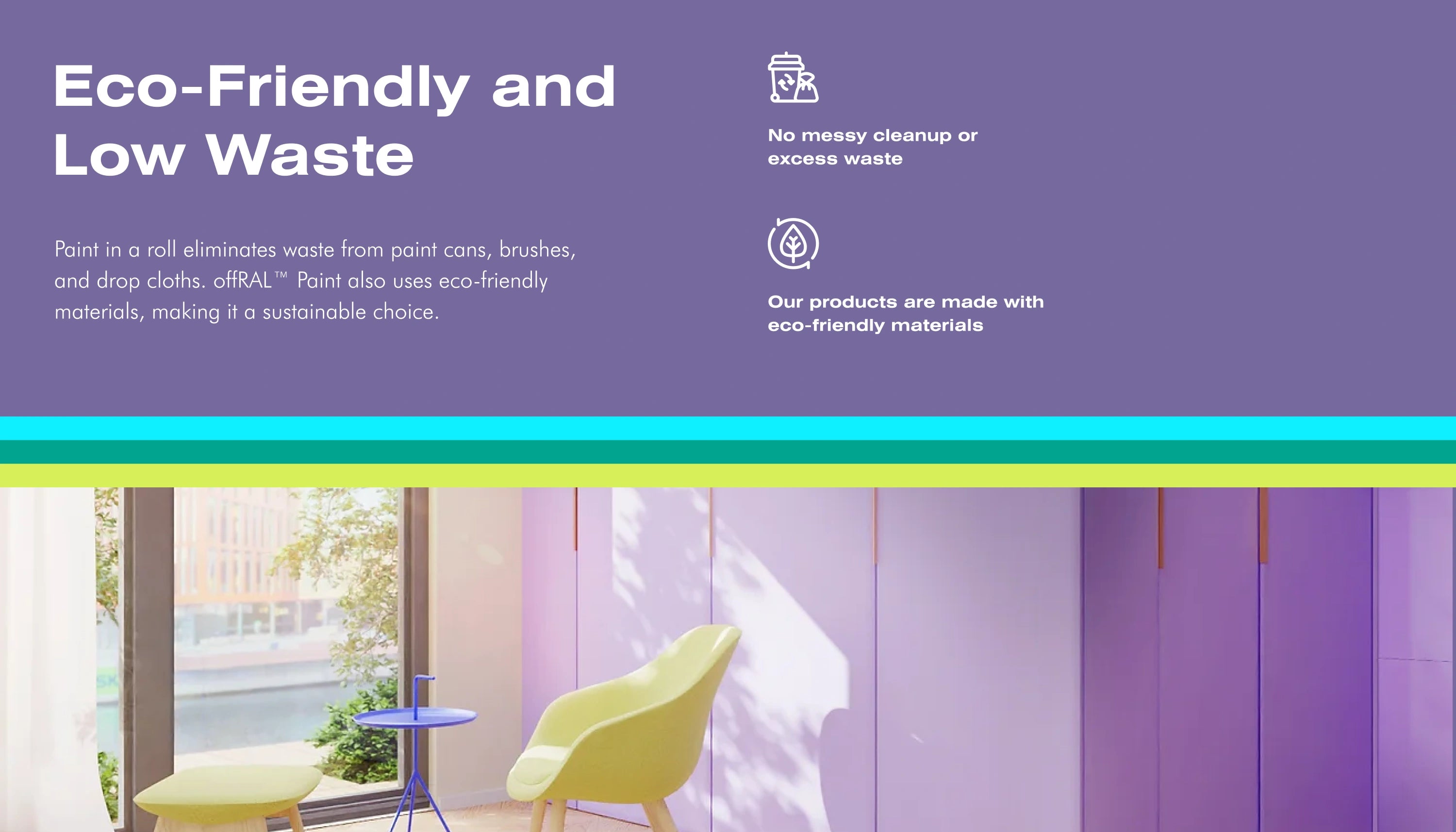 Selbstklebende Farbe - RAL 4005 Blaulila - temporäre tapetenähnliche Farbe für jede glatte Oberfläche - offRAL™