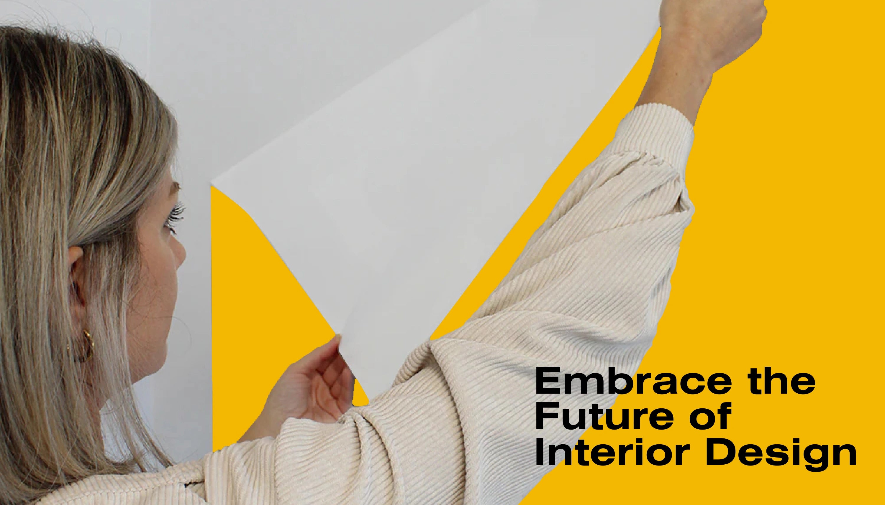 Selbstklebende Farbe - RAL 1023 Verkehrsgelb - temporäre tapetenähnliche Farbe für jede glatte Oberfläche - offRAL™