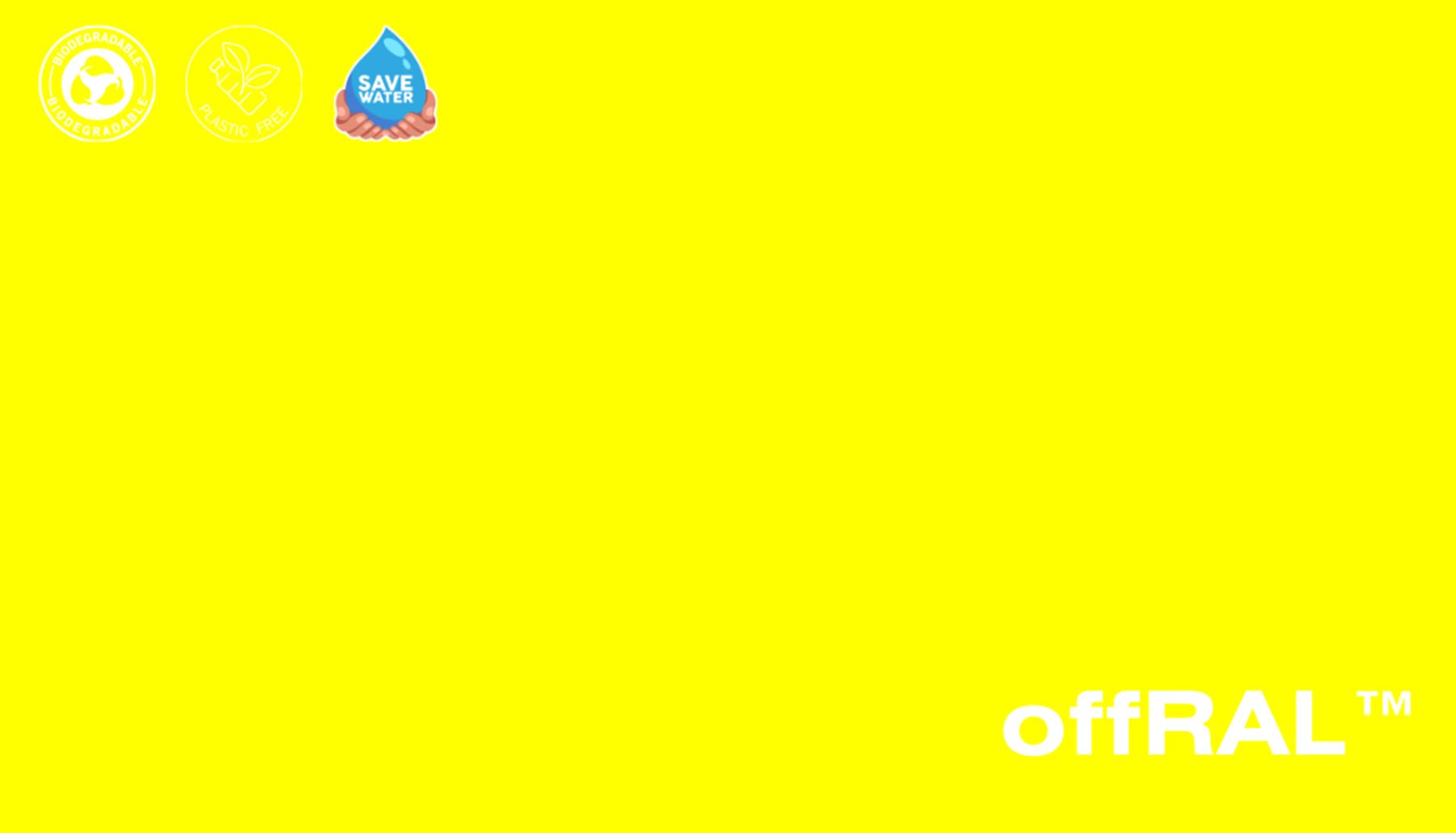 Peel & Stick Removable Re-usable Paint - Color RAL 1026 Luminous Yellow - offRAL™ - RALRAW LLC, USA