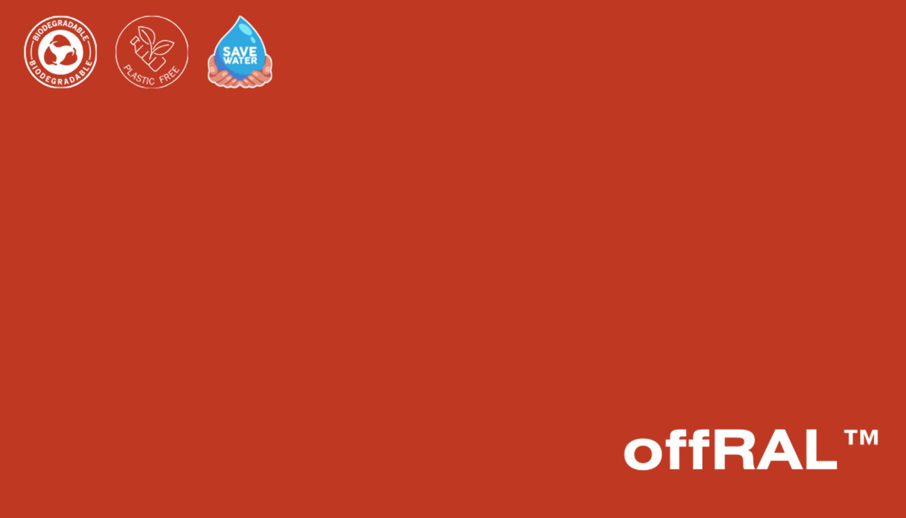 Peel & Stick Removable Re-usable Paint - Color RAL 2002 Vermilion - offRAL™ - RALRAW LLC, USA