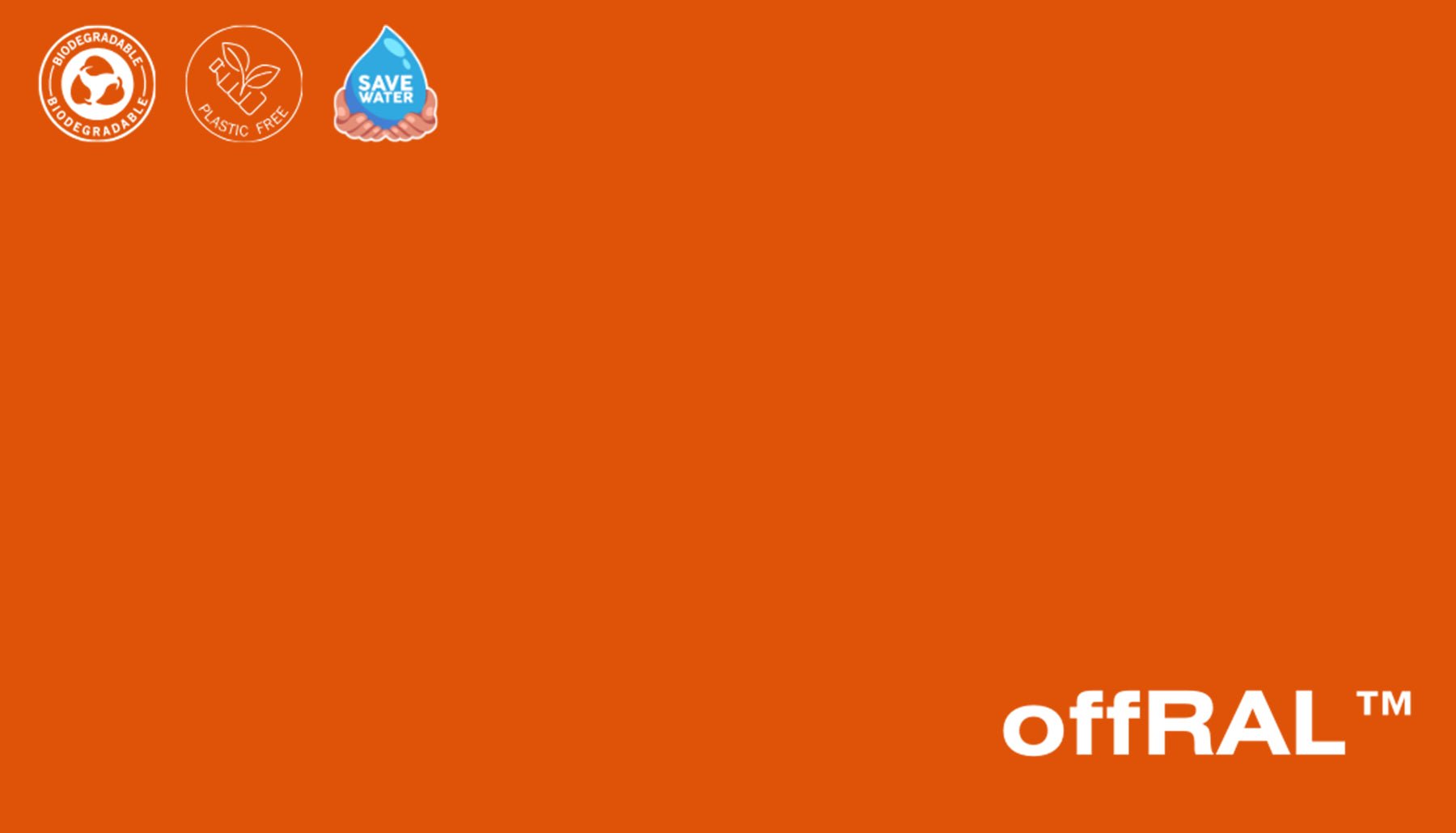 Peel & Stick Removable Re-usable Paint - Color RAL 2009 Traffic Orange - offRAL™ - RALRAW LLC, USA