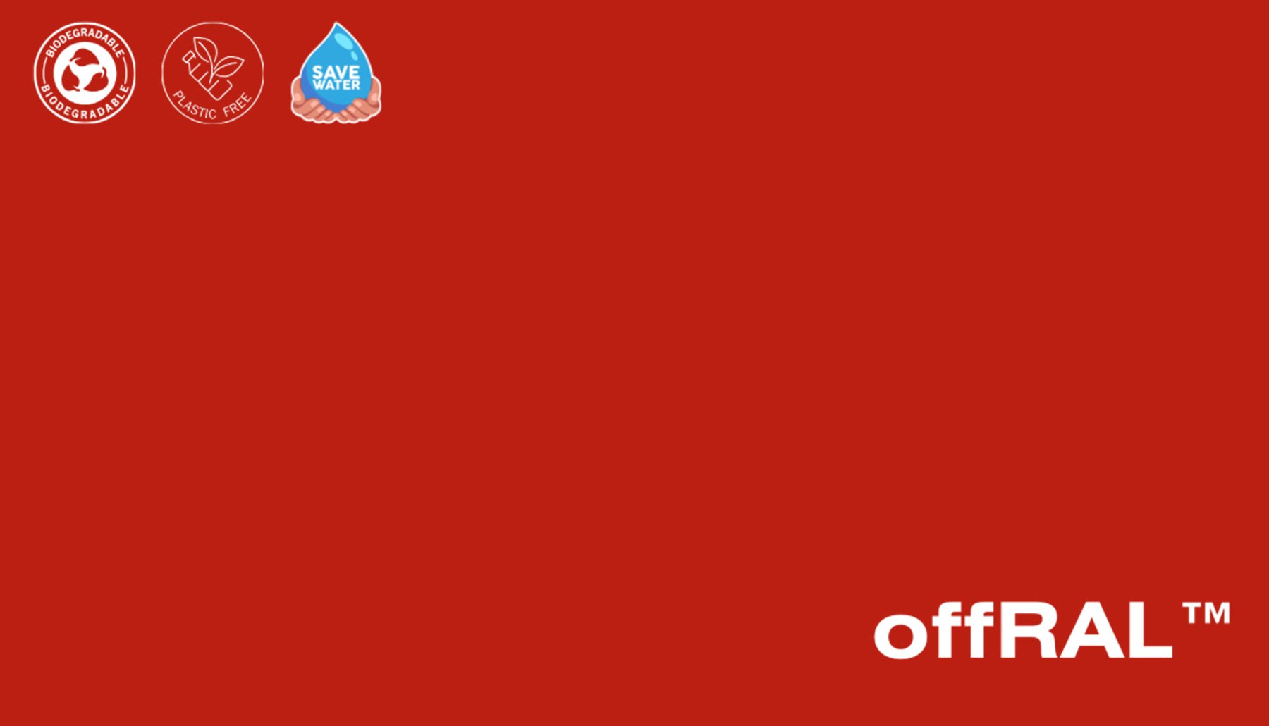 Peel & Stick Removable Re-usable Paint - Color RAL 3020 Traffic Red - offRAL™ - RALRAW LLC, USA