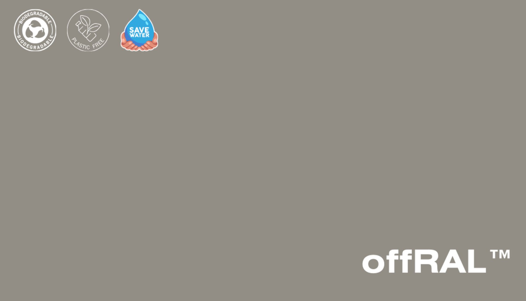 Peel & Stick Removable Re-usable Paint - Color RAL 7030 Stone Grey - offRAL™ - RALRAW LLC, USA