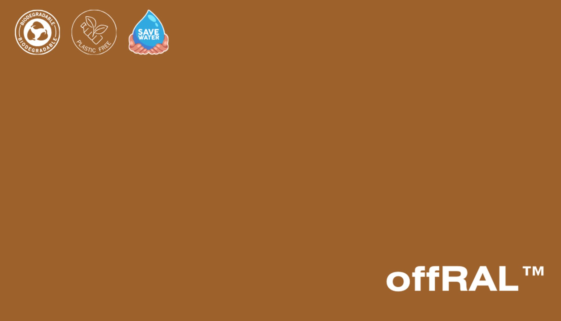 Peel & Stick Removable Re-usable Paint - Color RAL 8001 Ochre Brown - offRAL™ - RALRAW LLC, USA