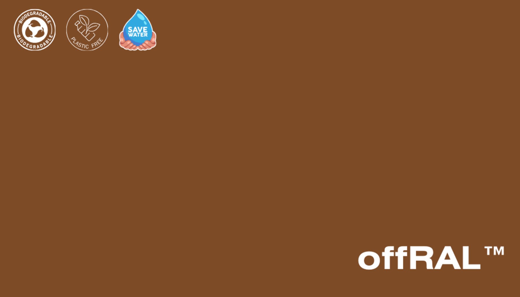 Peel & Stick Removable Re-usable Paint - Color RAL 8003 Clay Brown - offRAL™ - RALRAW LLC, USA