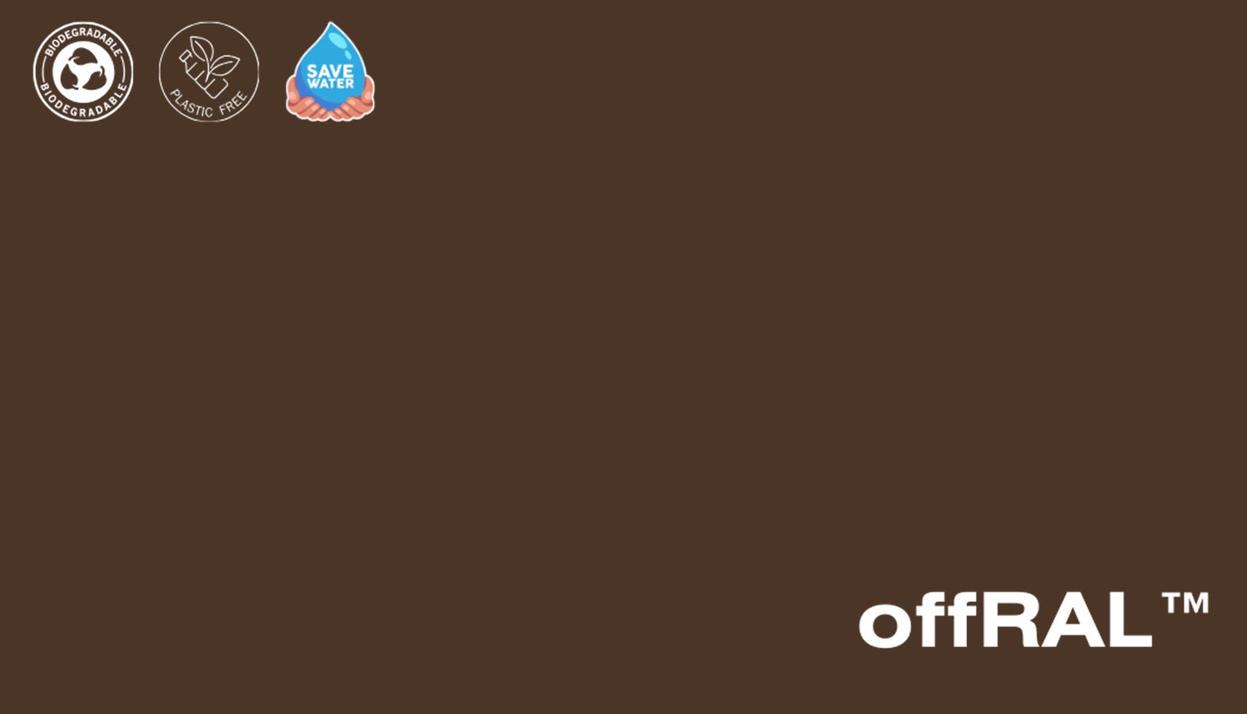 Peel & Stick Removable Re-usable Paint - Color RAL 8014 Sepia Brown - offRAL™ - RALRAW LLC, USA