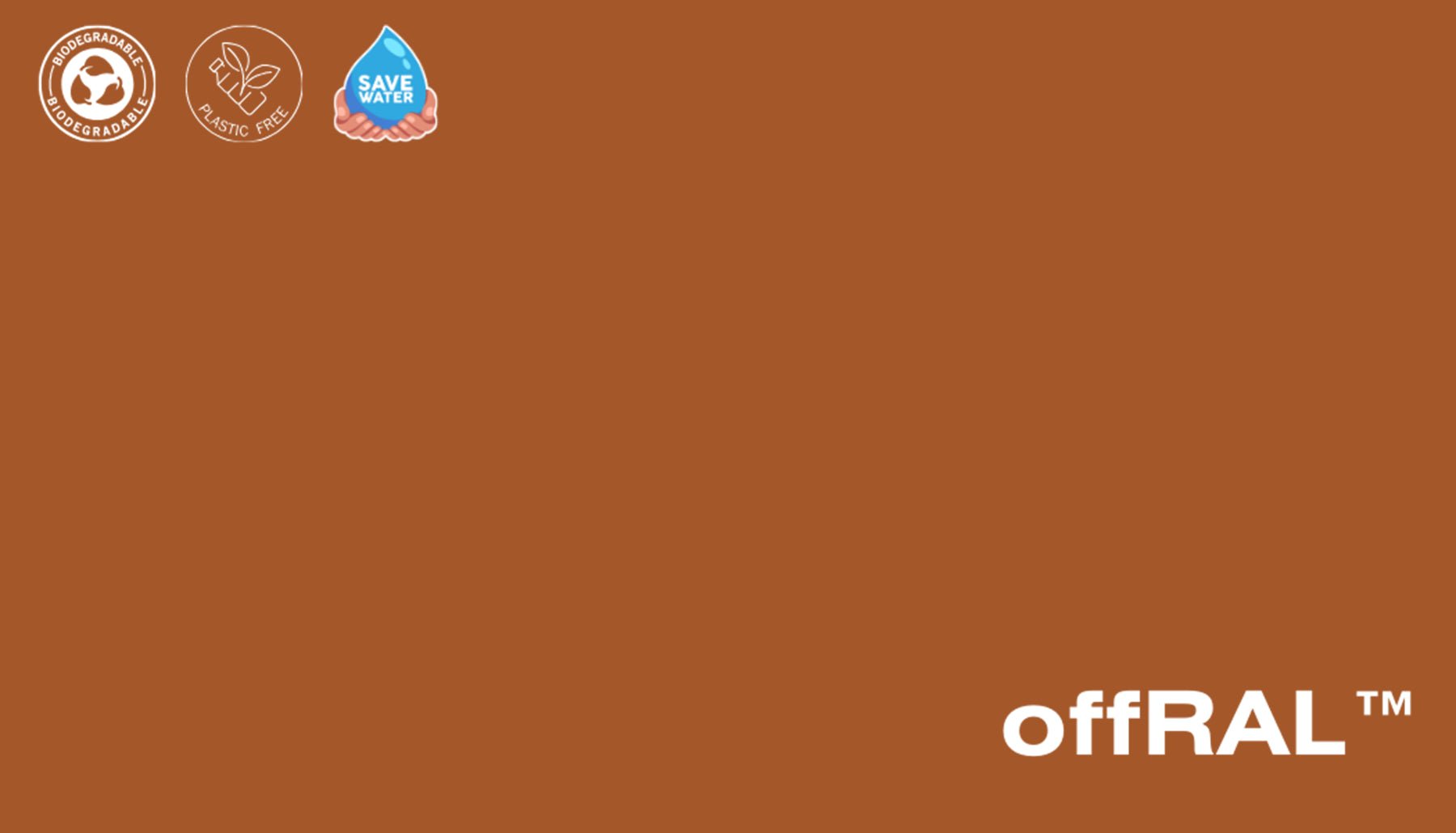 Peel & Stick Removable Re-usable Paint - Color RAL 8023 Orange Brown - offRAL™ - RALRAW LLC, USA