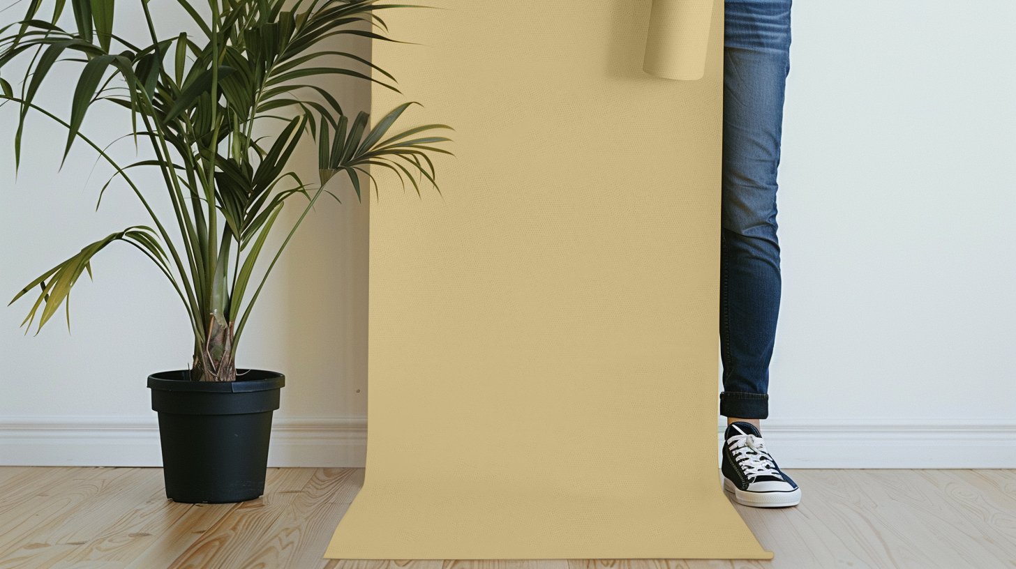 Peel & Stick Removable Re-usable Paint - Color RAL 1000 Green Beige - offRAL™ - RALRAW LLC, USA