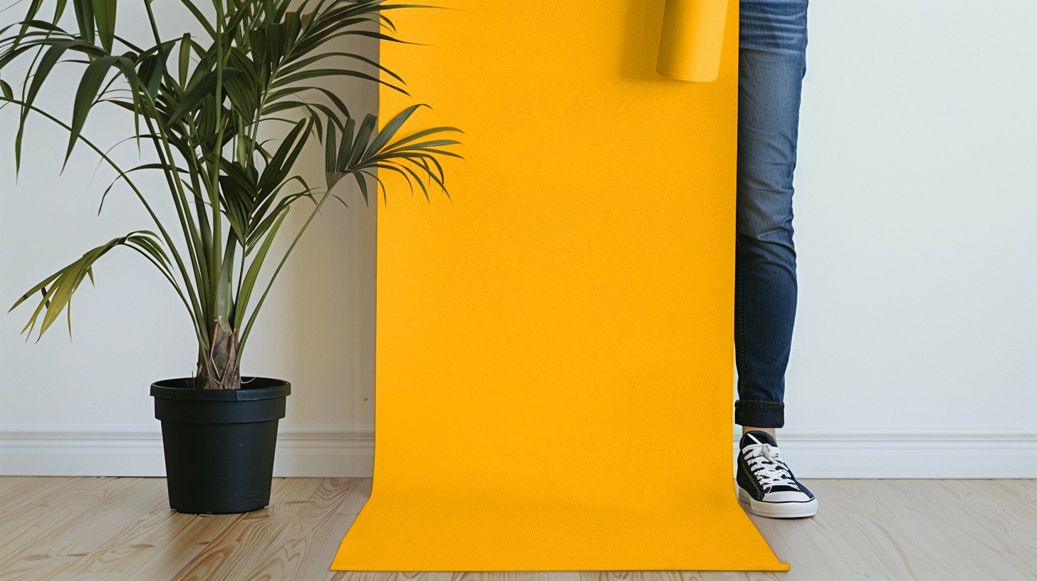 Peel & Stick Removable Re-usable Paint - Color RAL 1003 Signal Yellow - offRAL™ - RALRAW LLC, USA