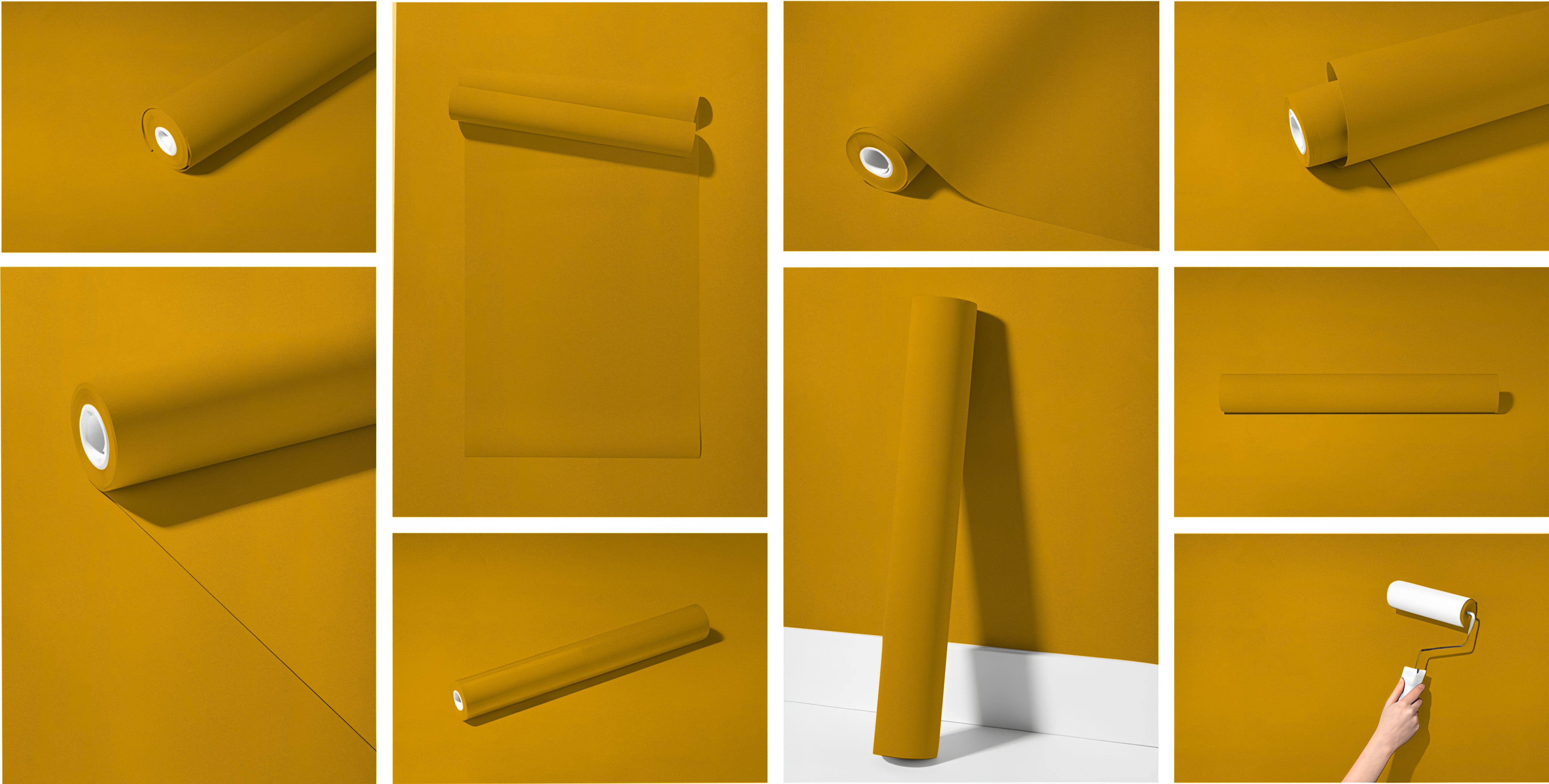Peel & Stick Removable Re-usable Paint - Color RAL 1005 Honey Yellow - offRAL™ - RALRAW LLC, USA
