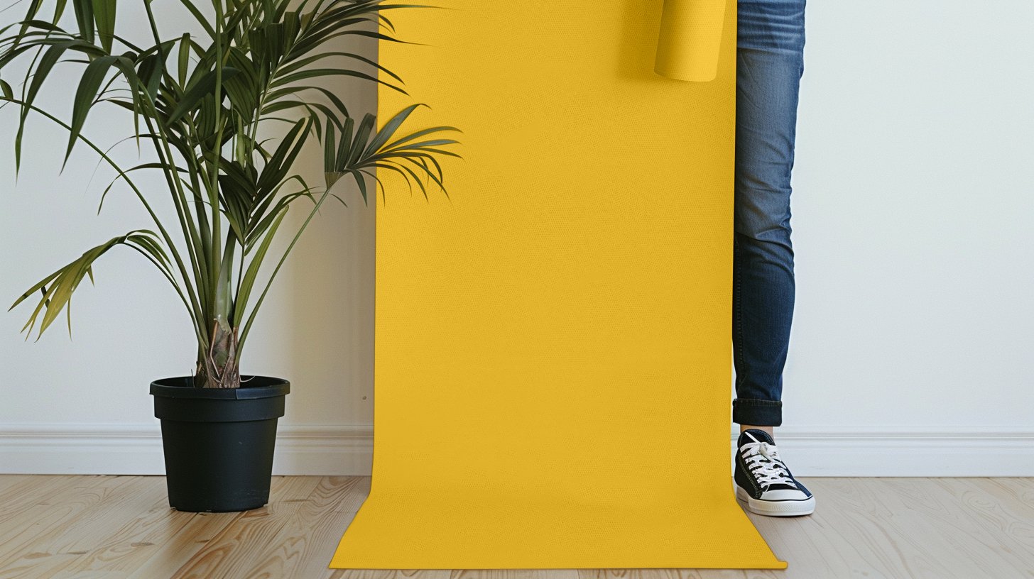 Peel & Stick Removable Re-usable Paint - Color RAL 1012 Lemon Yellow - offRAL™ - RALRAW LLC, USA