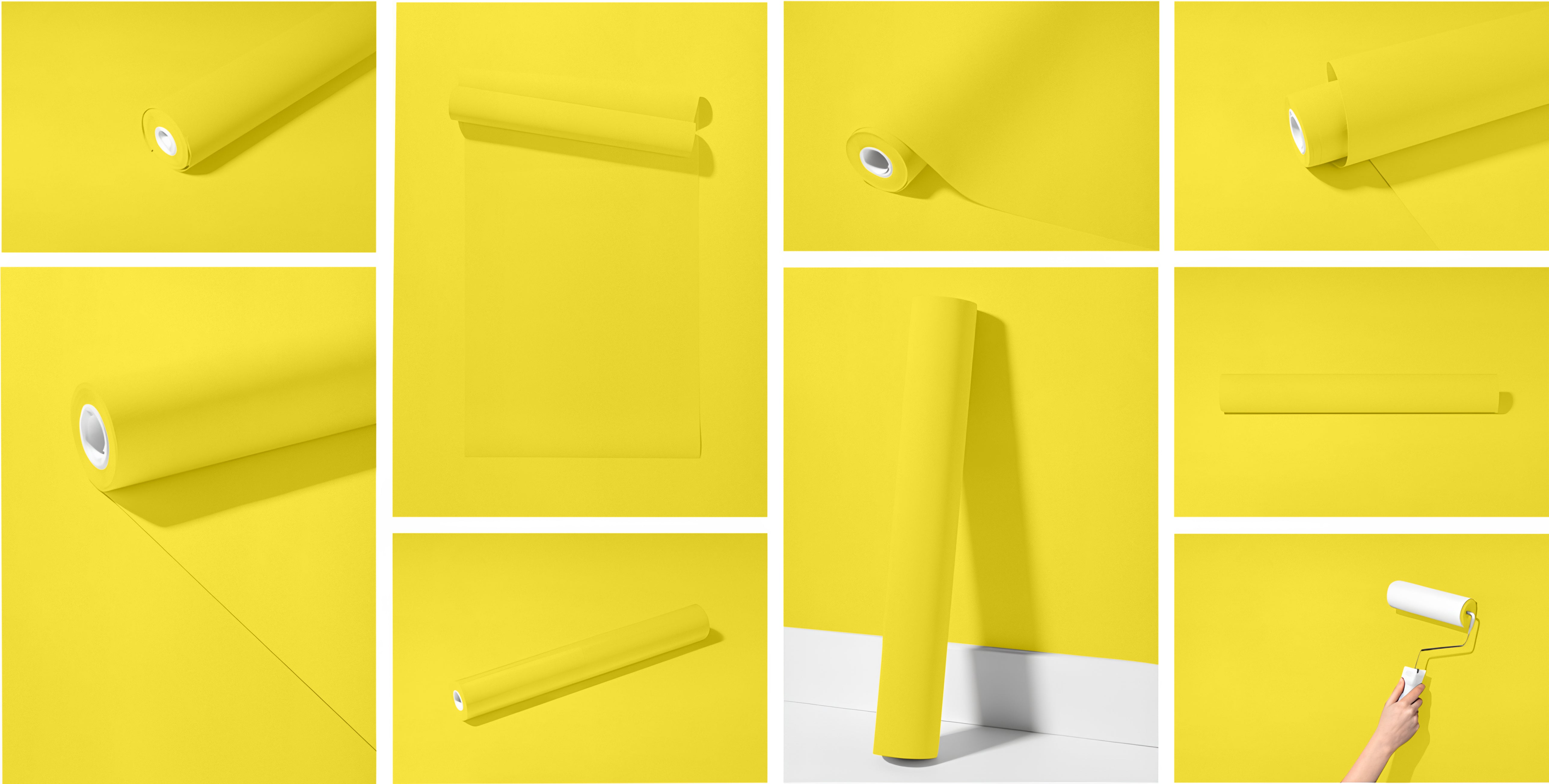 Peel & Stick Removable Re-usable Paint - Color RAL 1016 Sulfur Yellow - offRAL™ - RALRAW LLC, USA