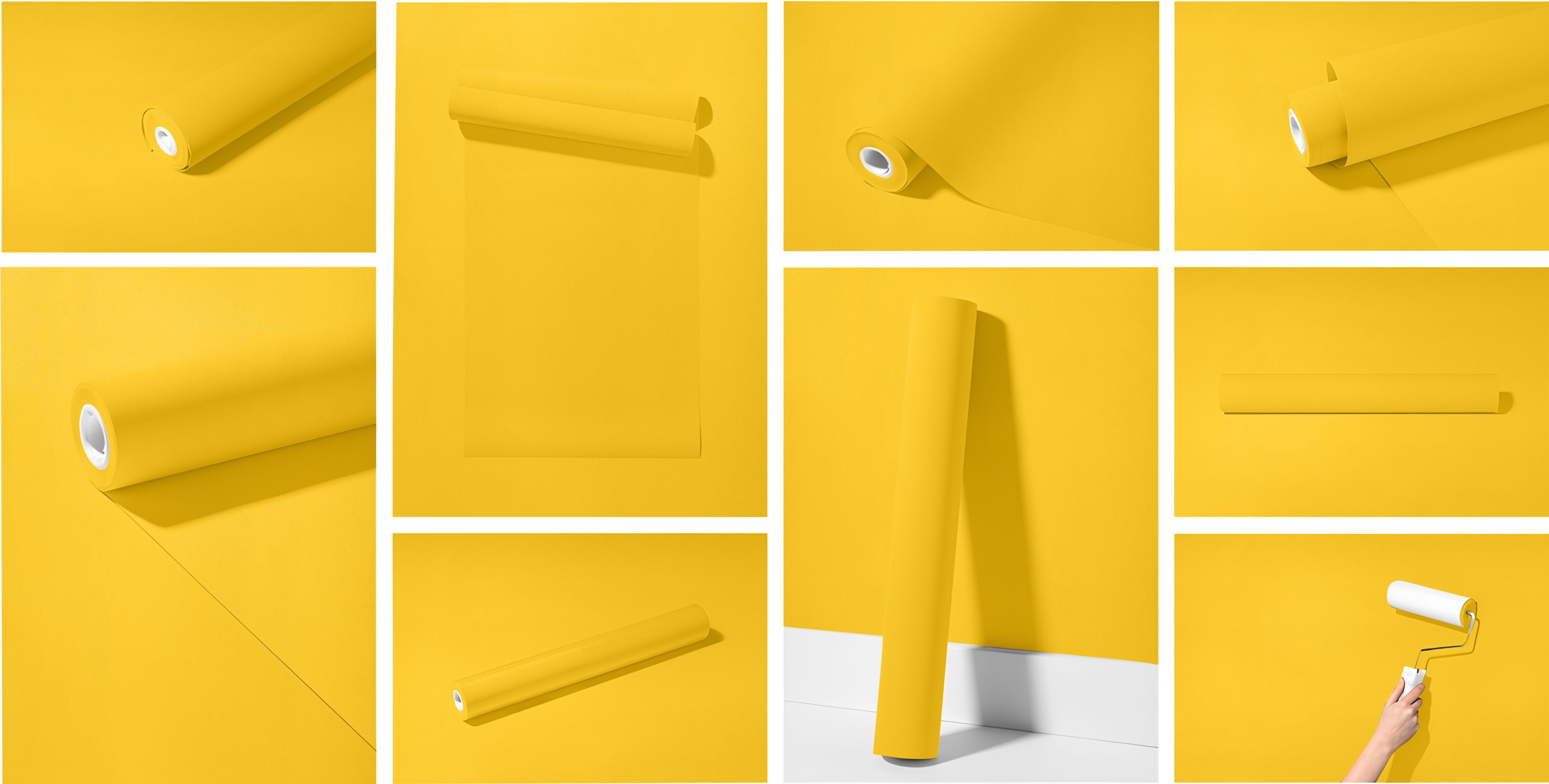 Peel & Stick Removable Re-usable Paint - Color RAL 1018 Zinc Yellow - offRAL™ - RALRAW LLC, USA