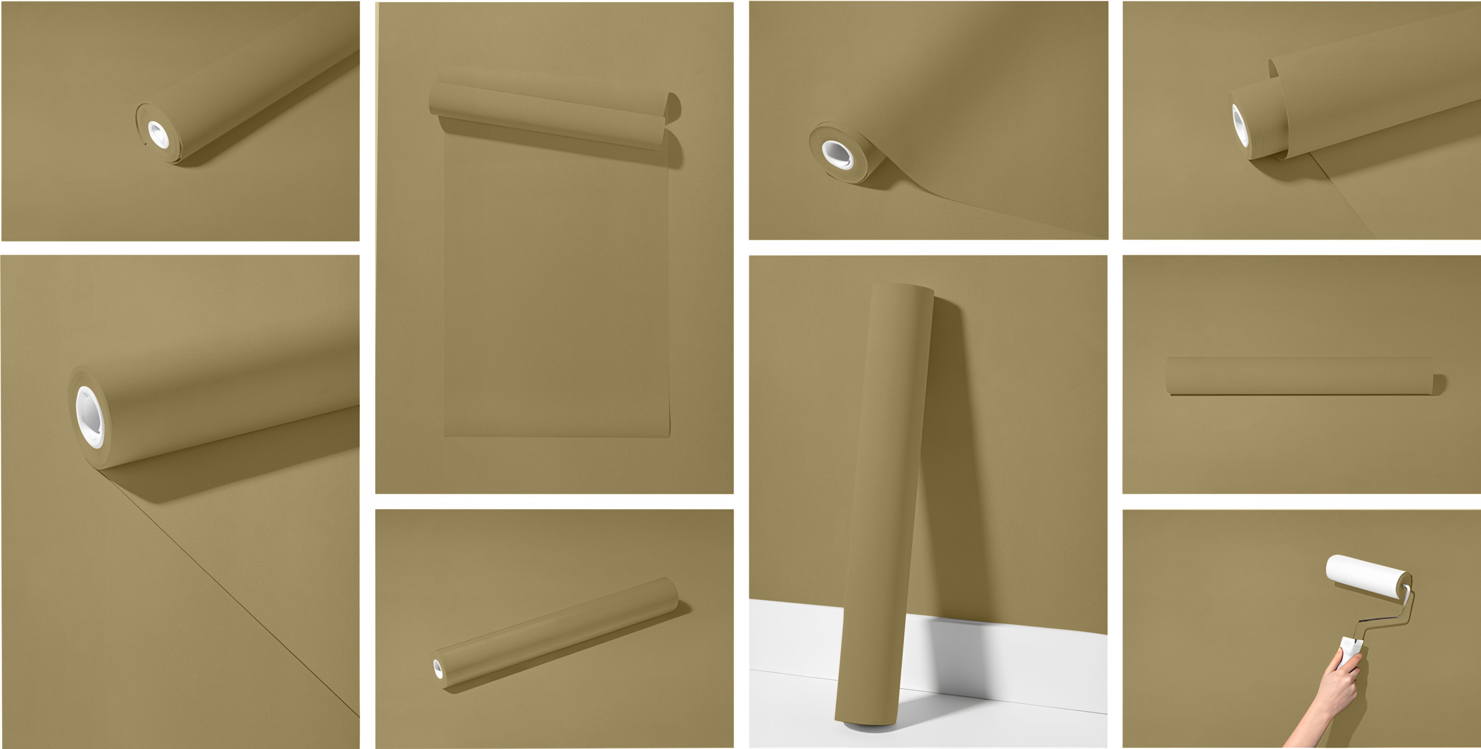 Peel & Stick Removable Re-usable Paint - Color RAL 1020 Olive Yellow - offRAL™ - RALRAW LLC, USA