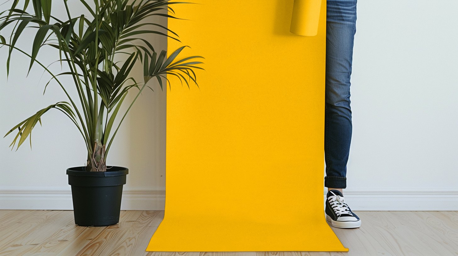 Peel & Stick Removable Re-usable Paint - Color RAL 1023 Traffic Yellow - offRAL™ - RALRAW LLC, USA