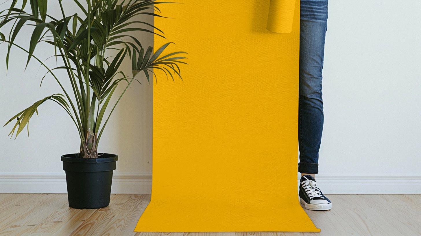 Peel & Stick Removable Re-usable Paint - Color RAL 1032 Broom Yellow - offRAL™ - RALRAW LLC, USA