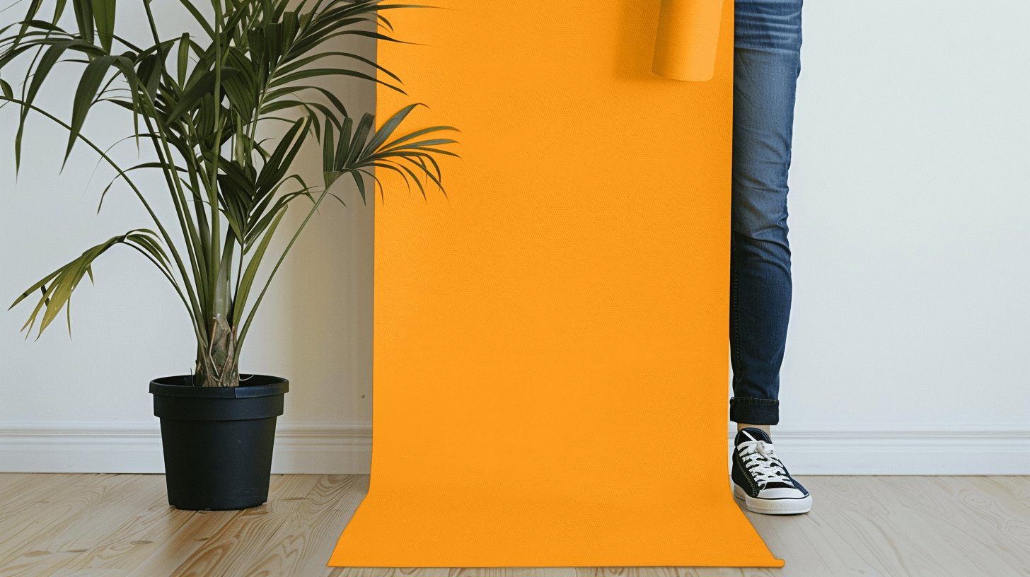 Peel & Stick Removable Re-usable Paint - Color RAL 1033 Dahlia Yellow - offRAL™ - RALRAW LLC, USA