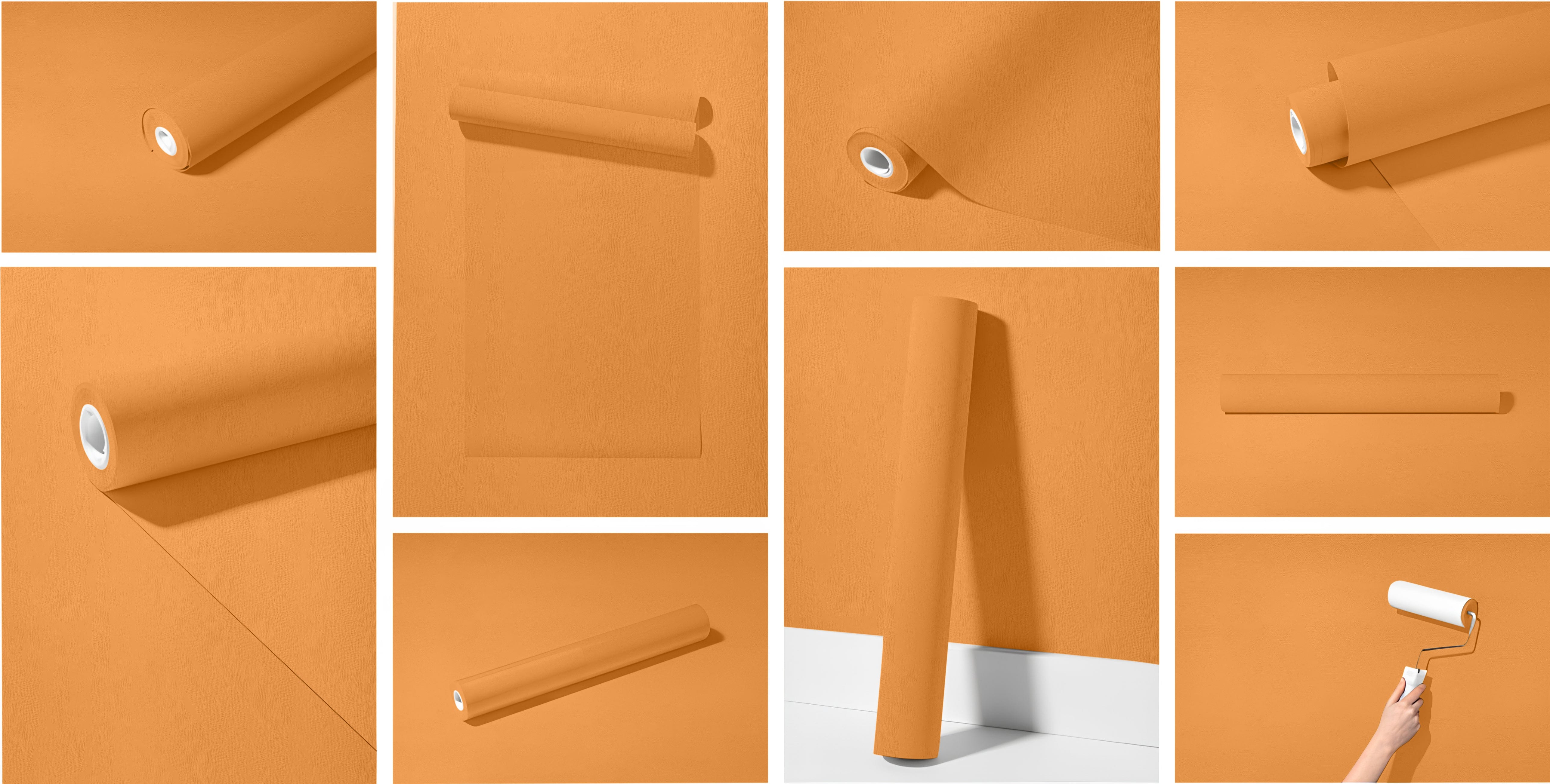 Peel & Stick Removable Re-usable Paint - Color RAL 1034 Pastel Yellow - offRAL™ - RALRAW LLC, USA
