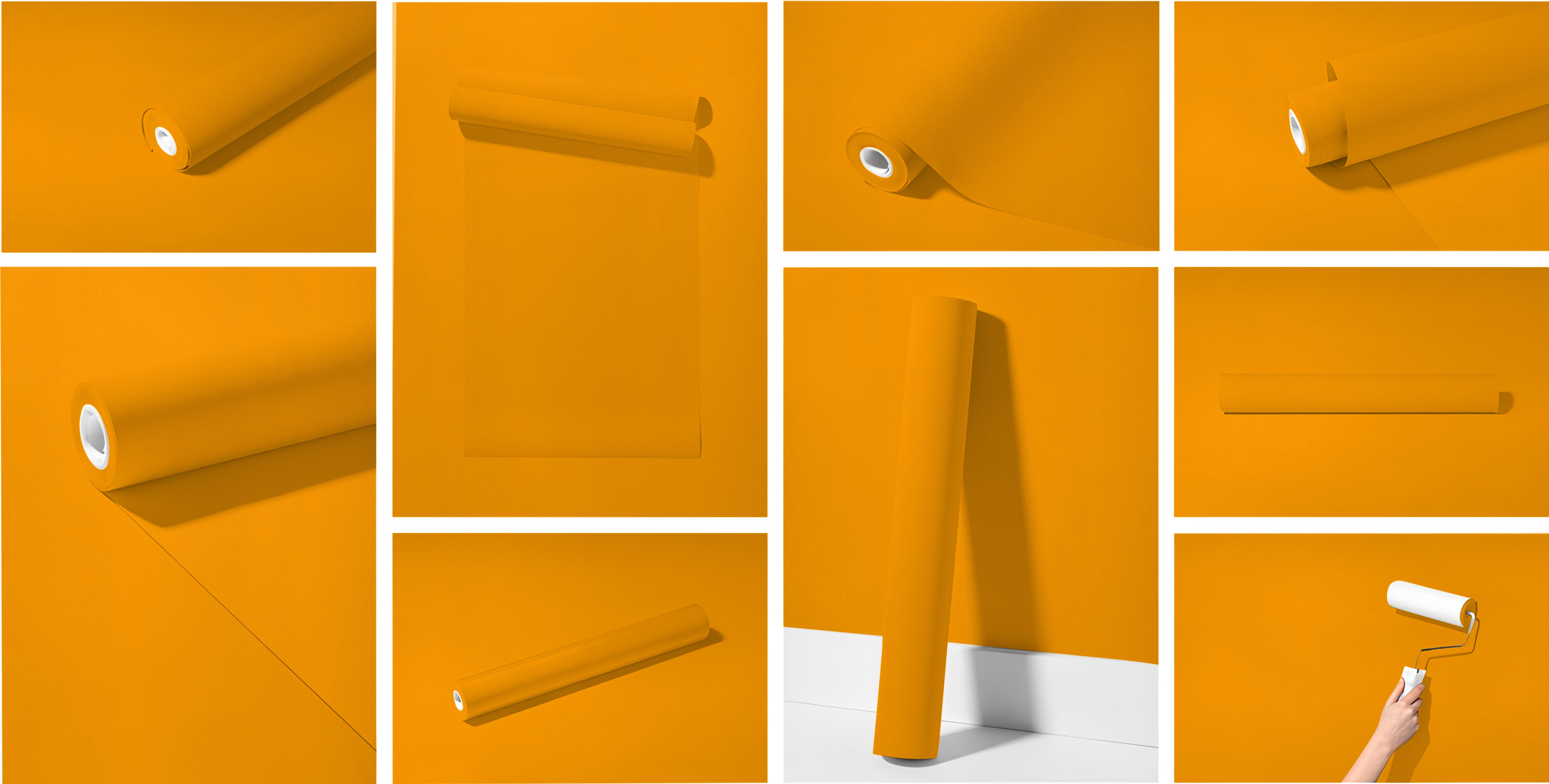 Peel & Stick Removable Re-usable Paint - Color RAL 1037 Sun Yellow - offRAL™ - RALRAW LLC, USA