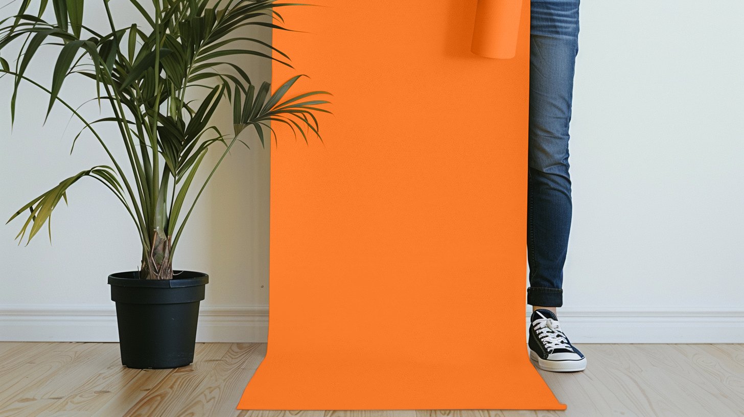 Peel & Stick Removable Re-usable Paint - Color RAL 2003 Pastel Orange - offRAL™ - RALRAW LLC, USA