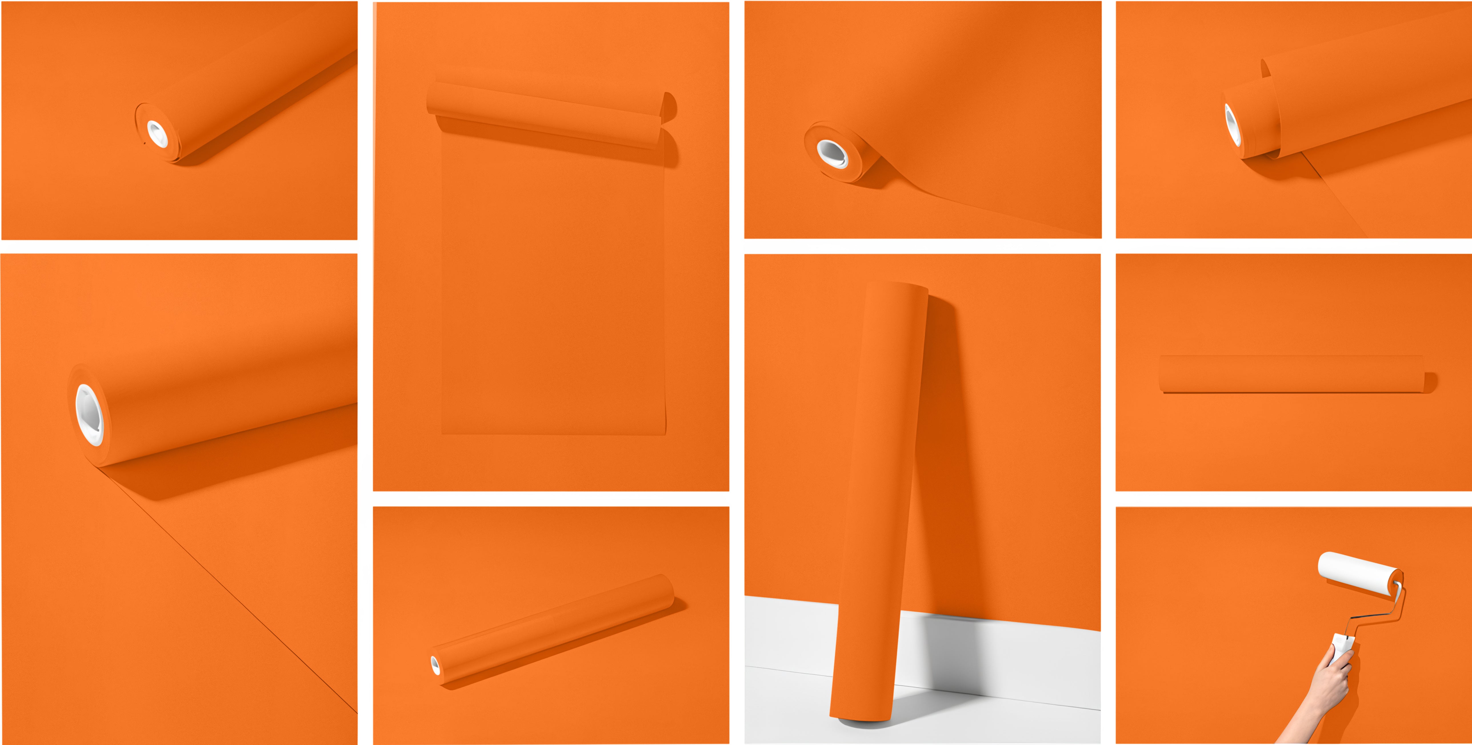 Peel & Stick Removable Re-usable Paint - Color RAL 2003 Pastel Orange - offRAL™ - RALRAW LLC, USA