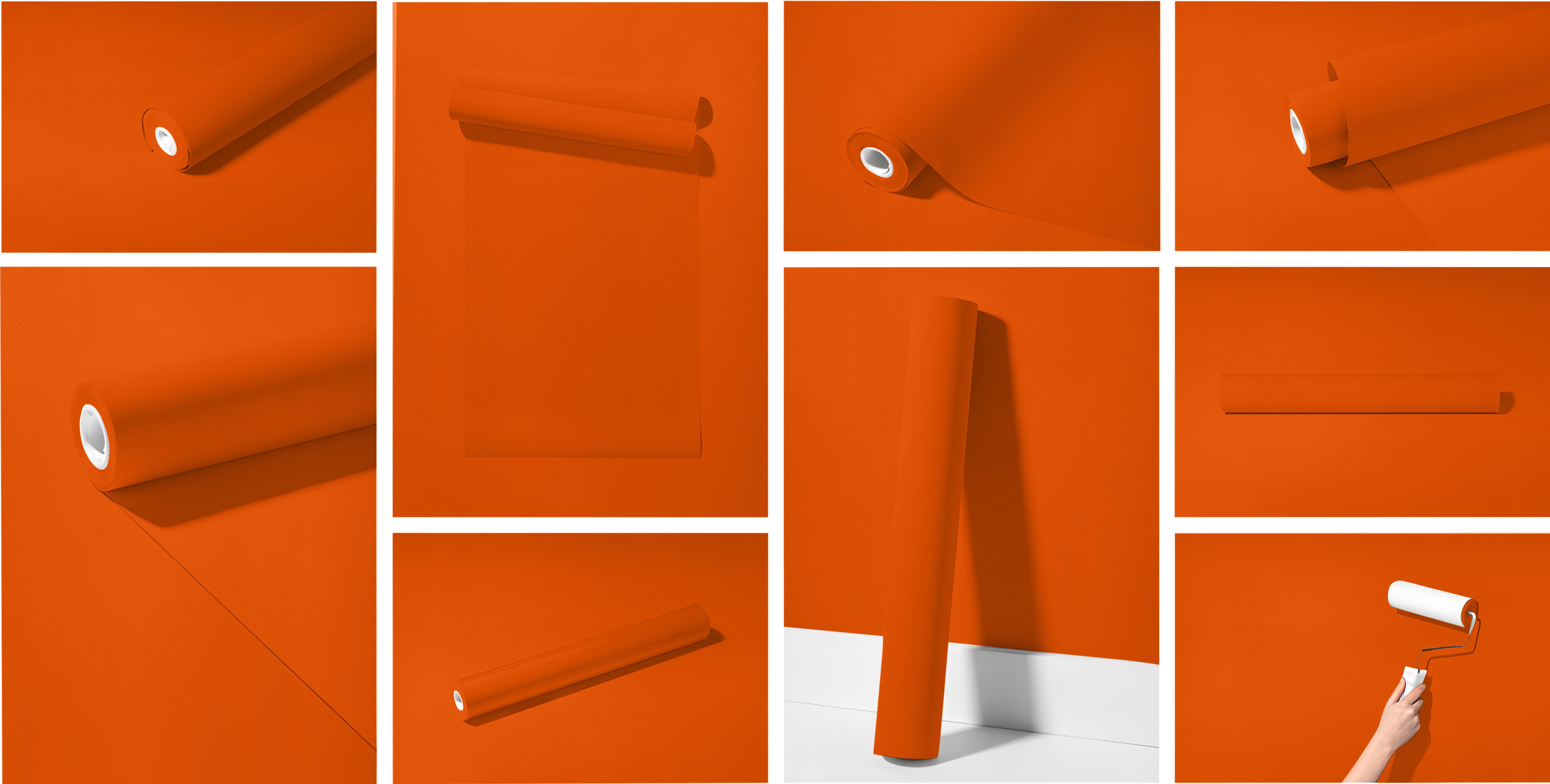 Peel & Stick Removable Re-usable Paint - Color RAL 2009 Traffic Orange - offRAL™ - RALRAW LLC, USA