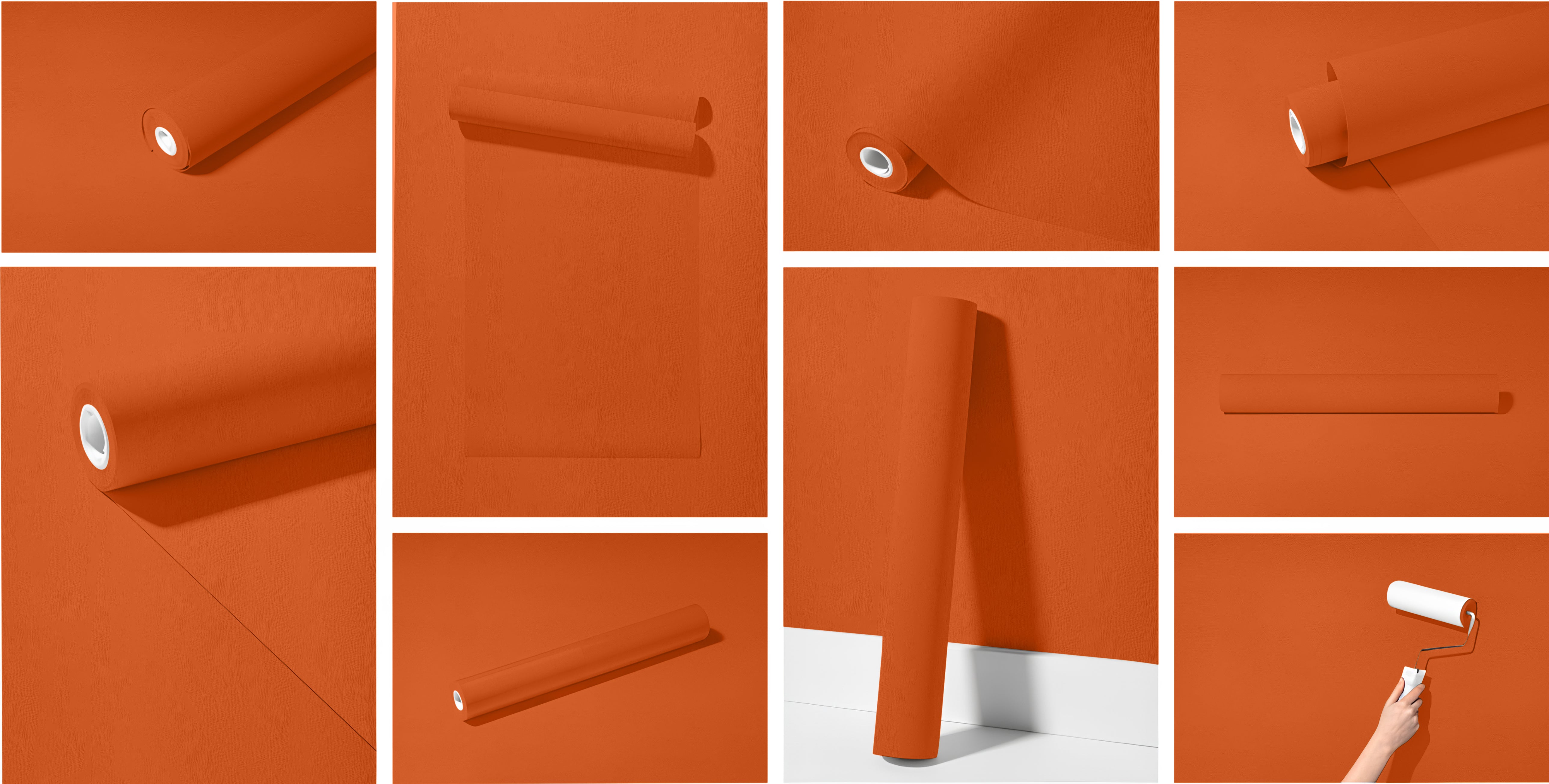 Peel & Stick Removable Re-usable Paint - Color RAL 2010 Signal Orange - offRAL™ - RALRAW LLC, USA