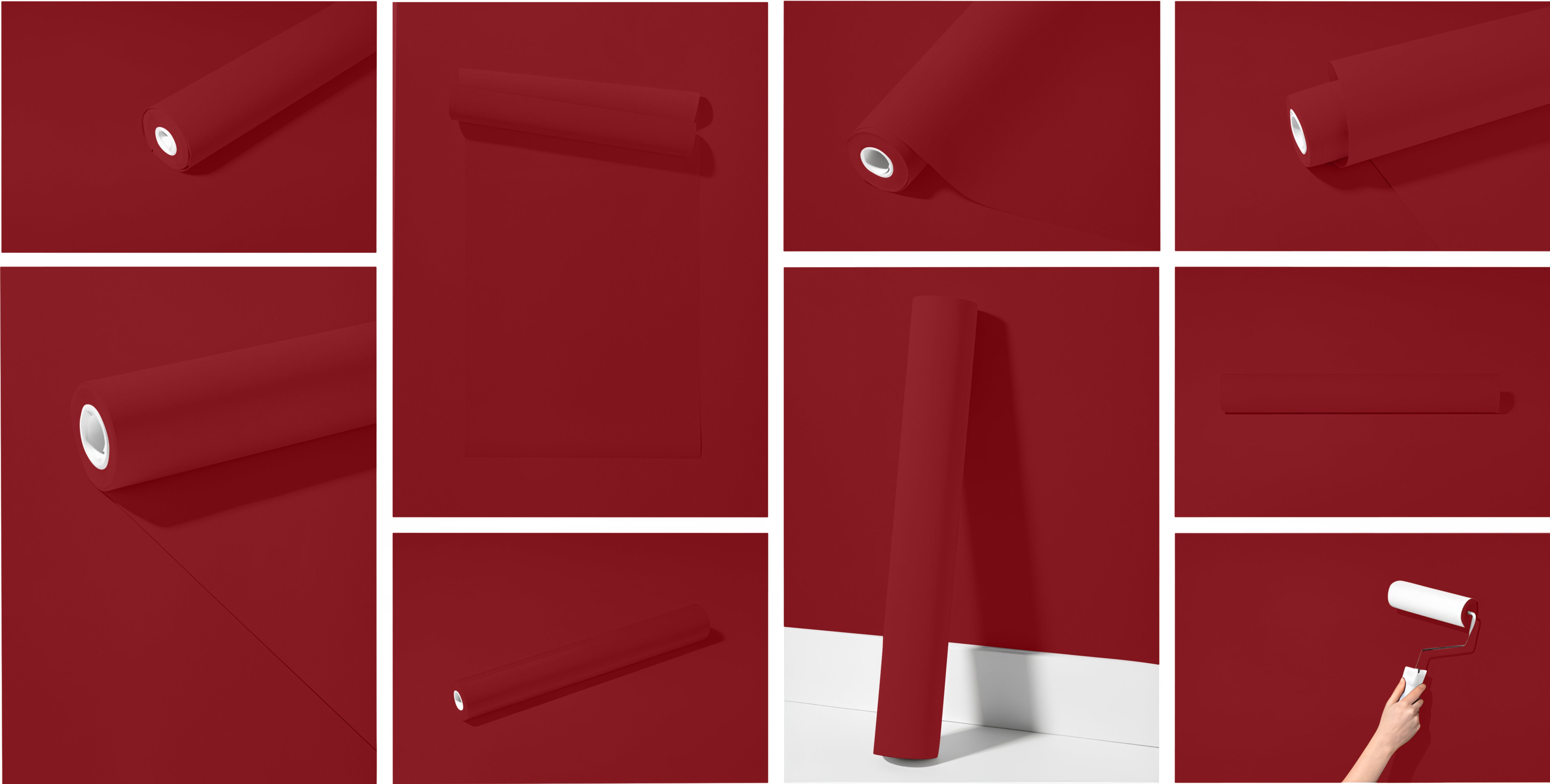 Peel & Stick Removable Re-usable Paint - Color RAL 3003 Ruby Red - offRAL™ - RALRAW LLC, USA