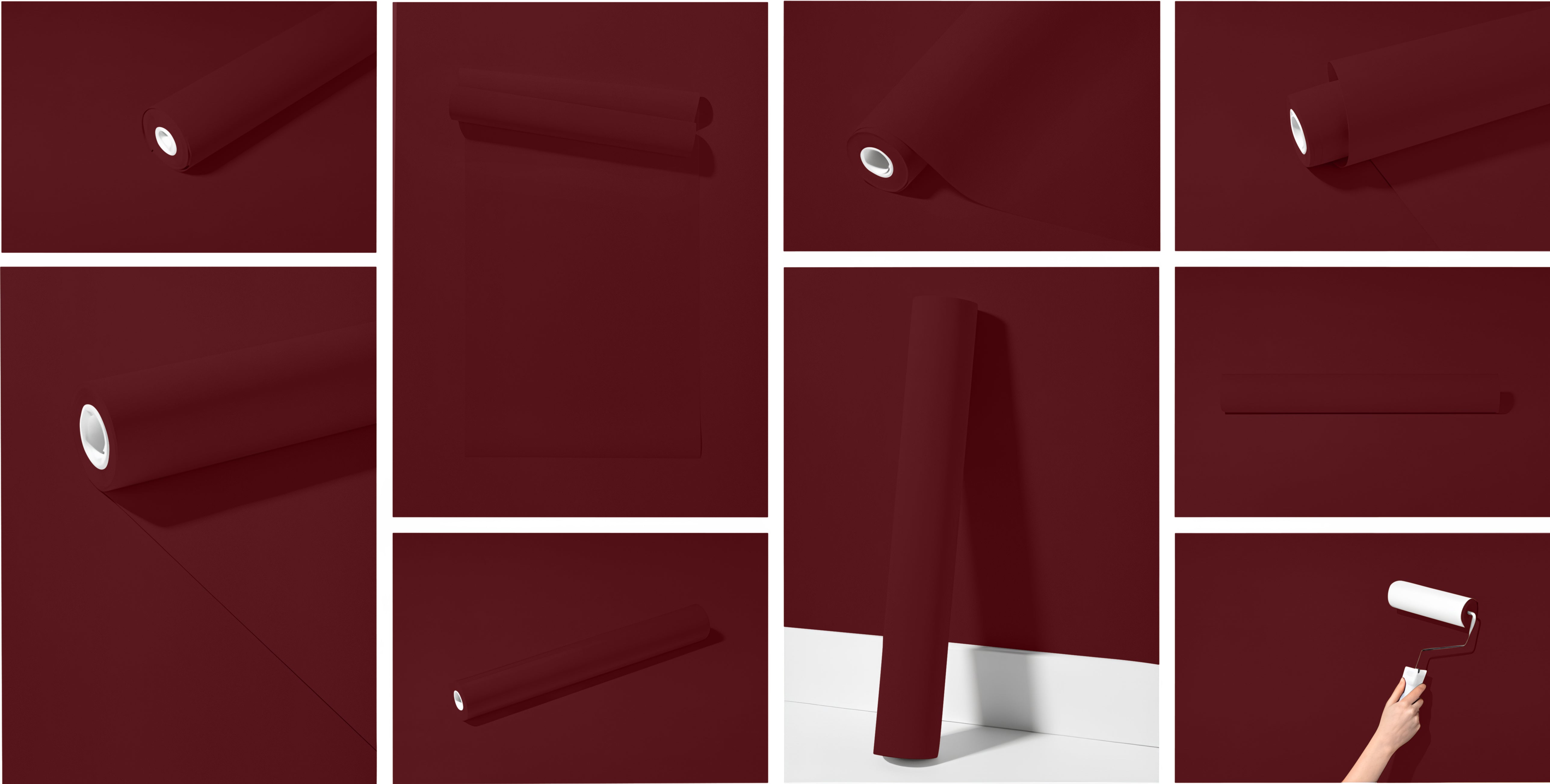 Peel & Stick Removable Re-usable Paint - Color RAL 3005 Wine Red - offRAL™ - RALRAW LLC, USA