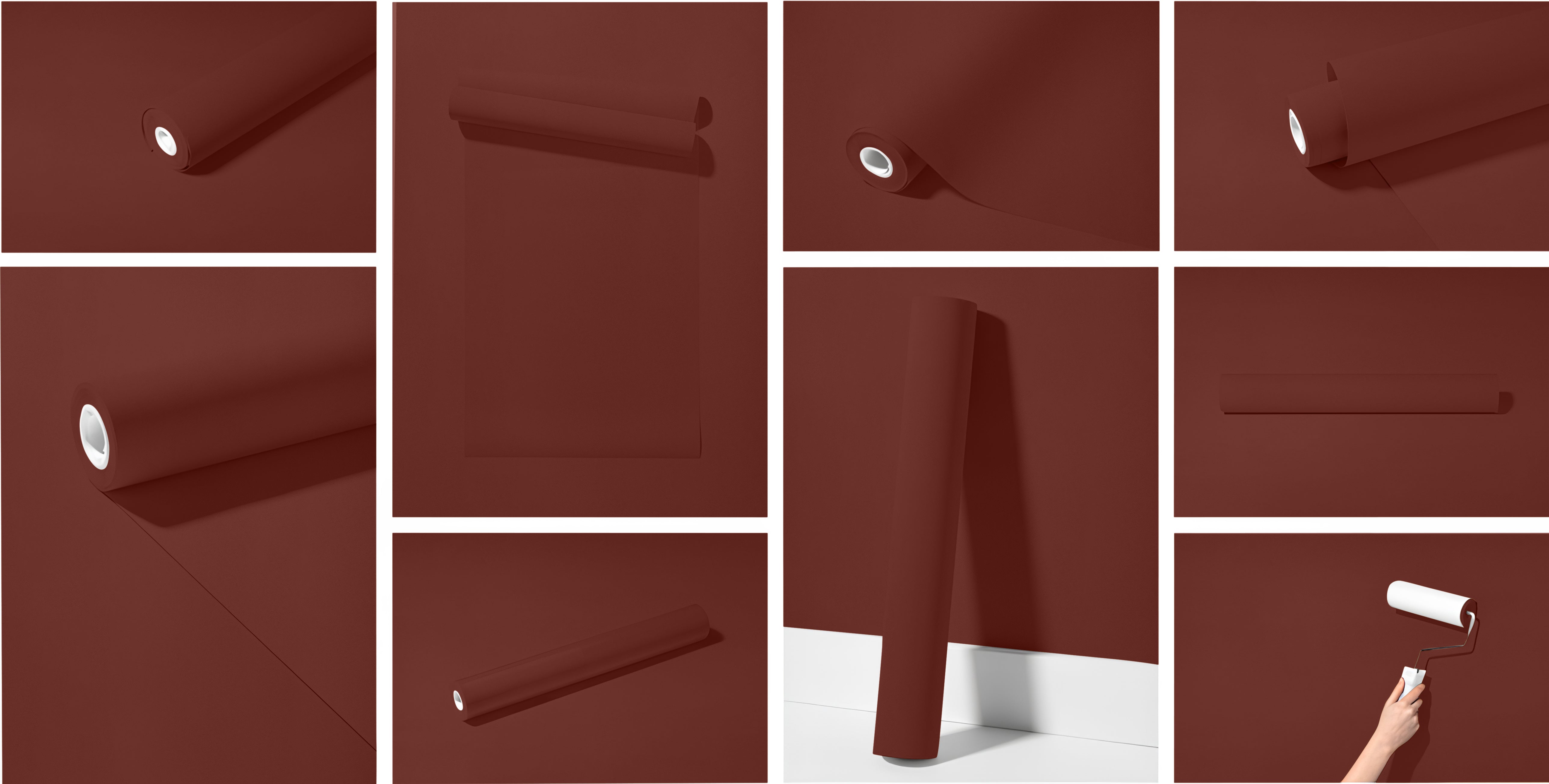 Peel & Stick Removable Re-usable Paint - Color RAL 3009 Oxide Red - offRAL™ - RALRAW LLC, USA