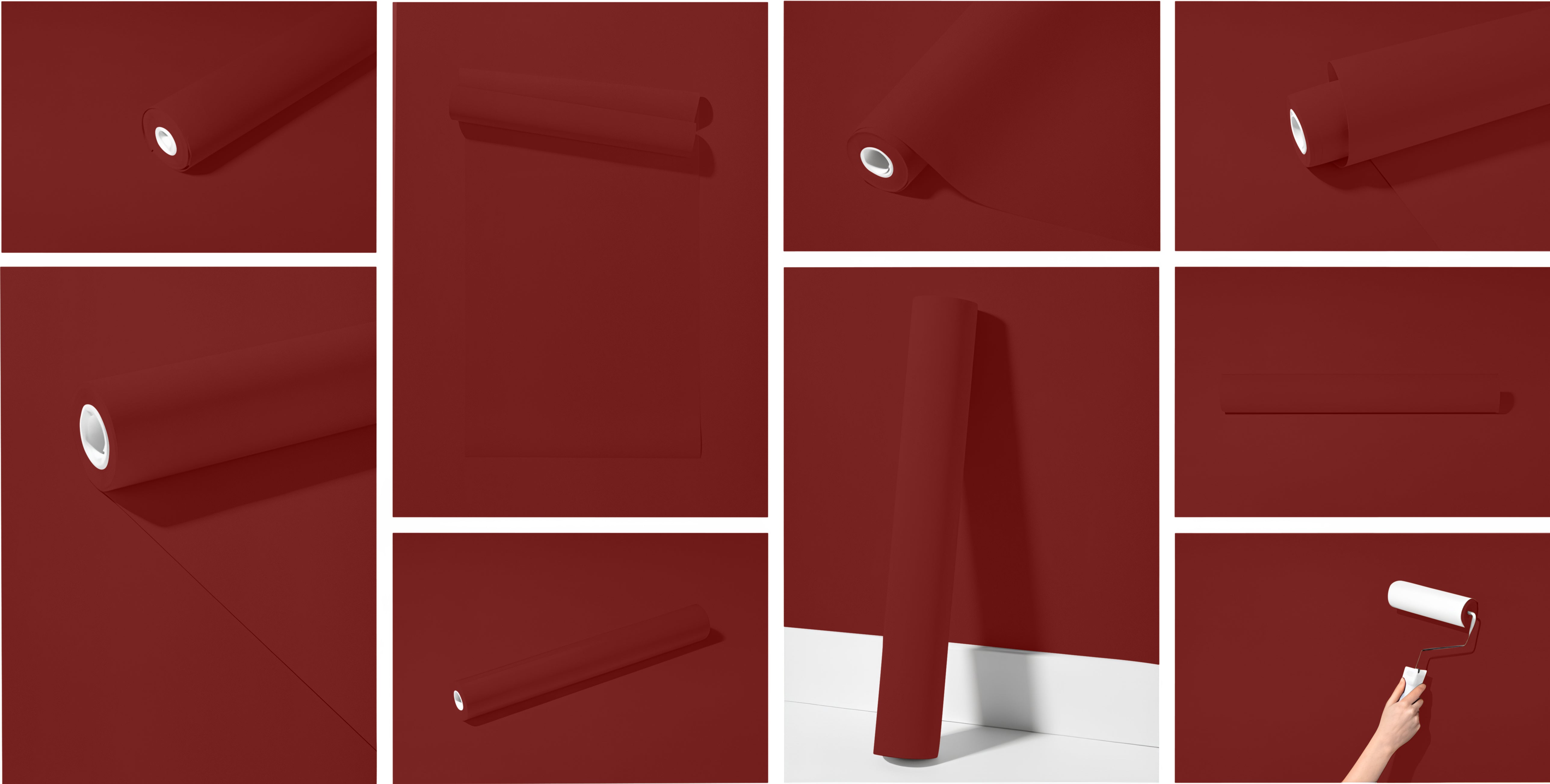Peel & Stick Removable Re-usable Paint - Color RAL 3011 Brown Red - offRAL™ - RALRAW LLC, USA