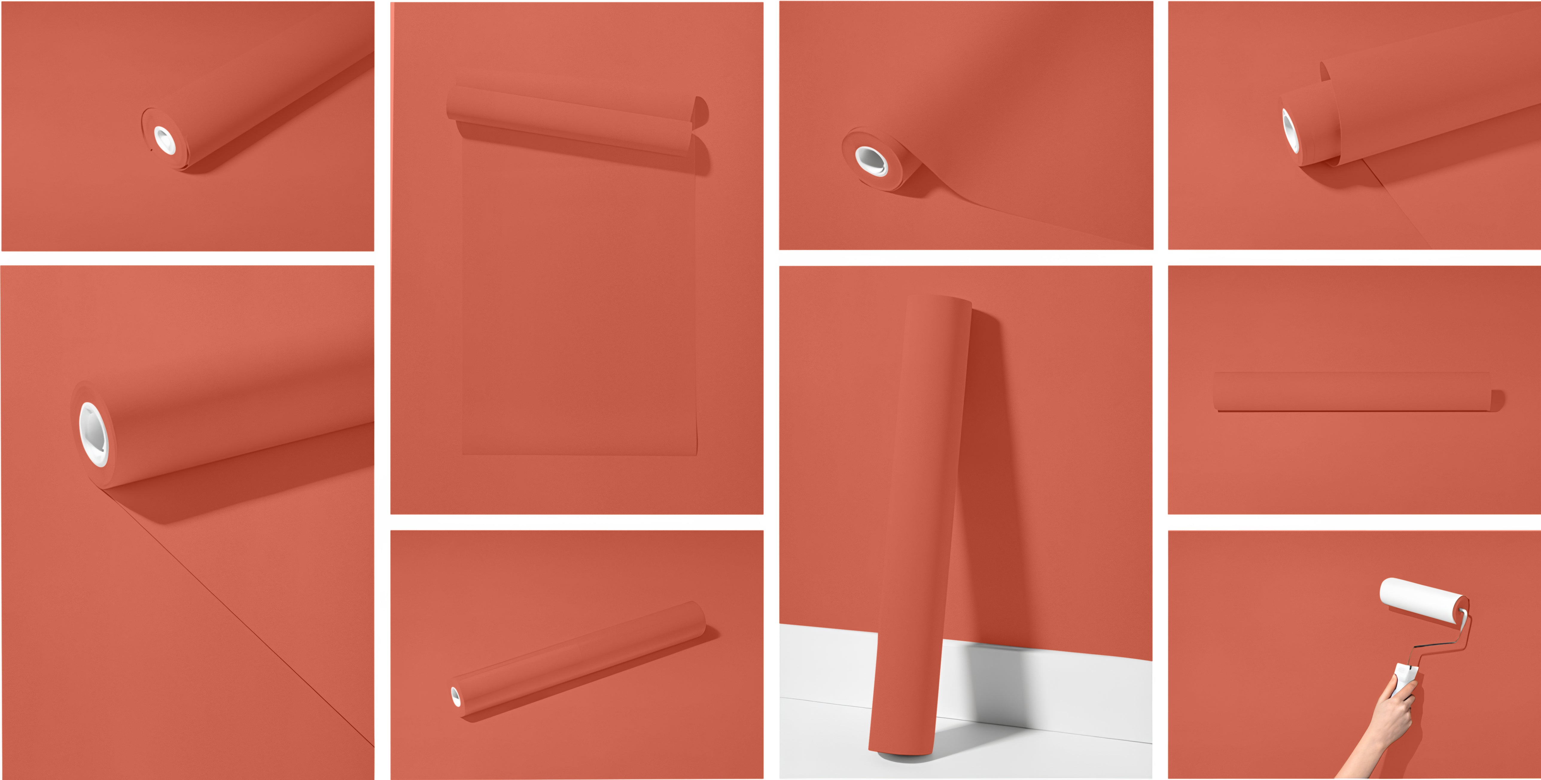 Peel & Stick Removable Re-usable Paint - Color RAL 3022 Salmon Pink - offRAL™ - RALRAW LLC, USA