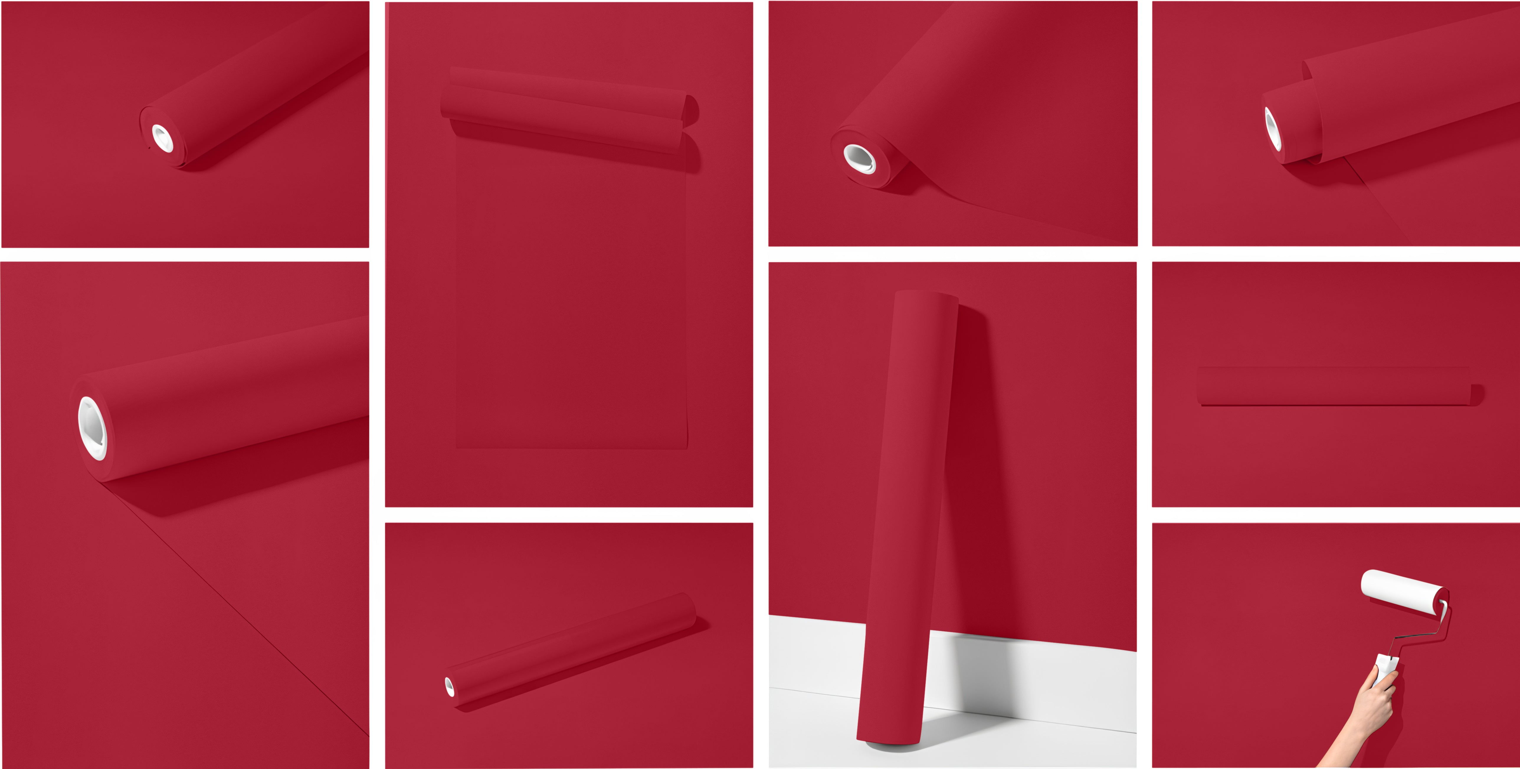Peel & Stick Removable Re-usable Paint - Color RAL 3027 Raspberry Red - offRAL™ - RALRAW LLC, USA