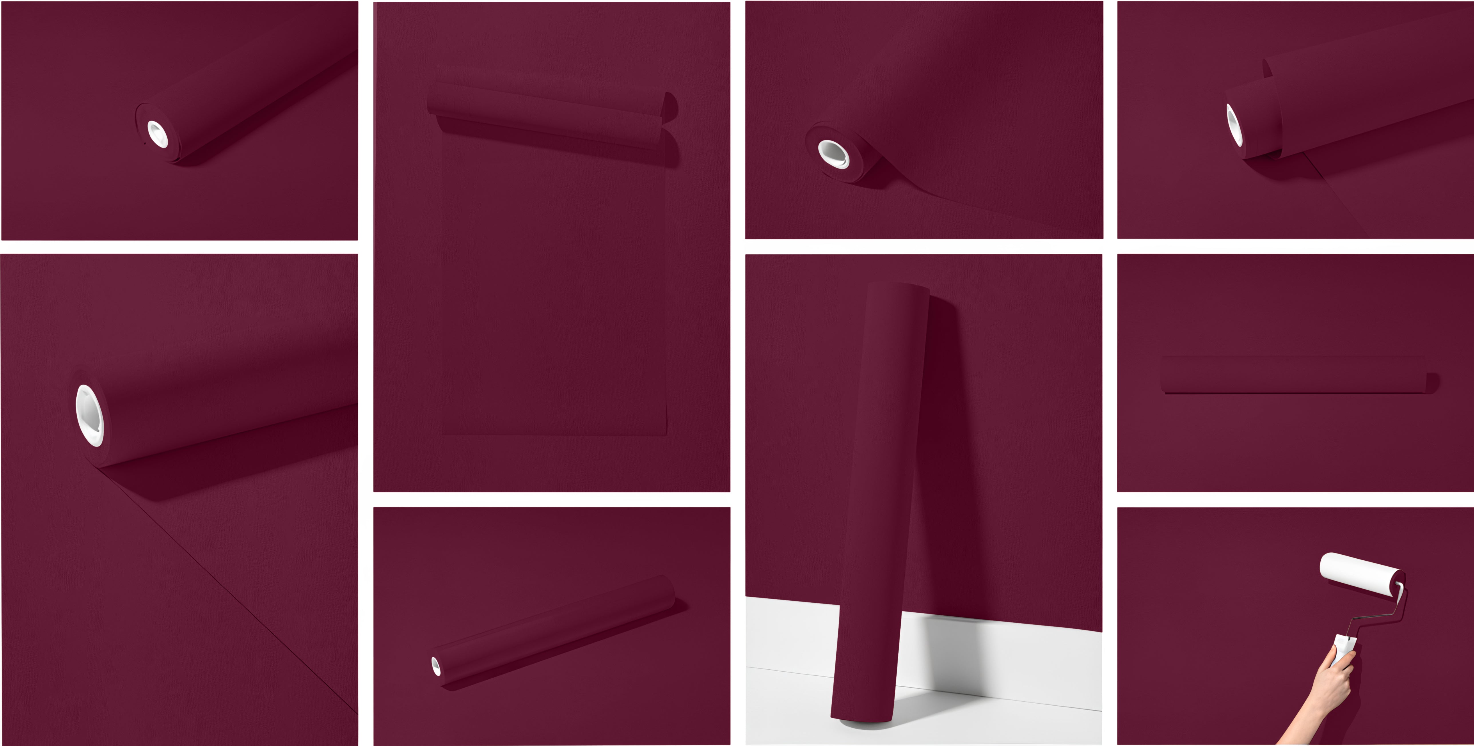 Peel & Stick Removable Re-usable Paint - Color RAL 4004 Claret Violet - offRAL™ - RALRAW LLC, USA