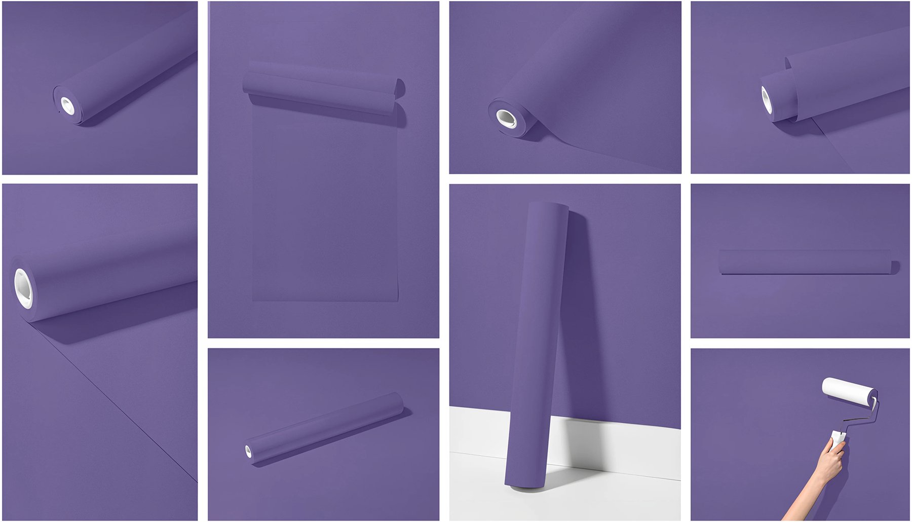 Peel & Stick Removable Re-usable Paint - Color RAL 4005 Blue Lilac - offRAL™ - RALRAW LLC, USA