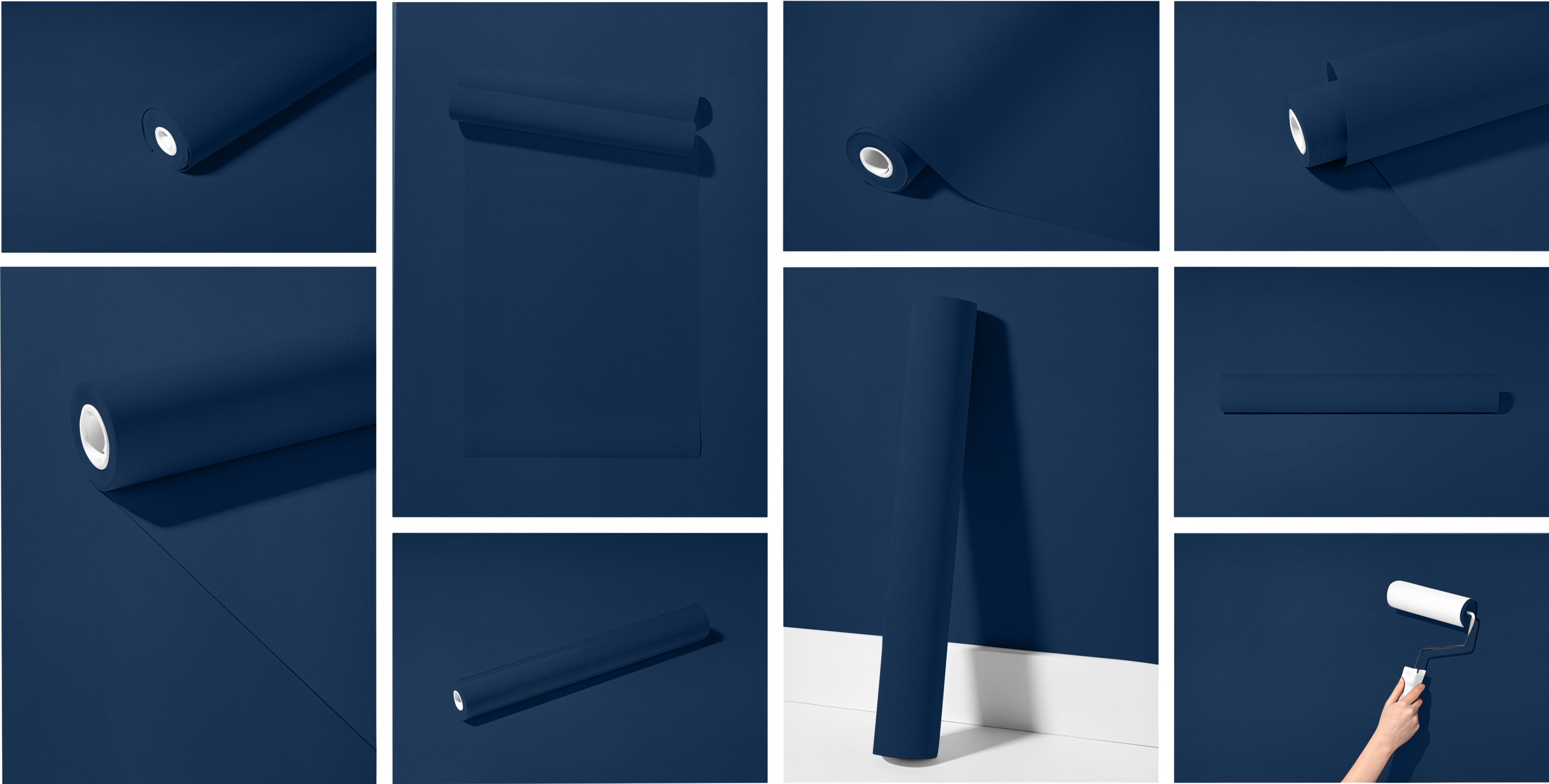 Peel & Stick Removable Re-usable Paint - Color RAL 5003 Sapphire Blue - offRAL™ - RALRAW LLC, USA