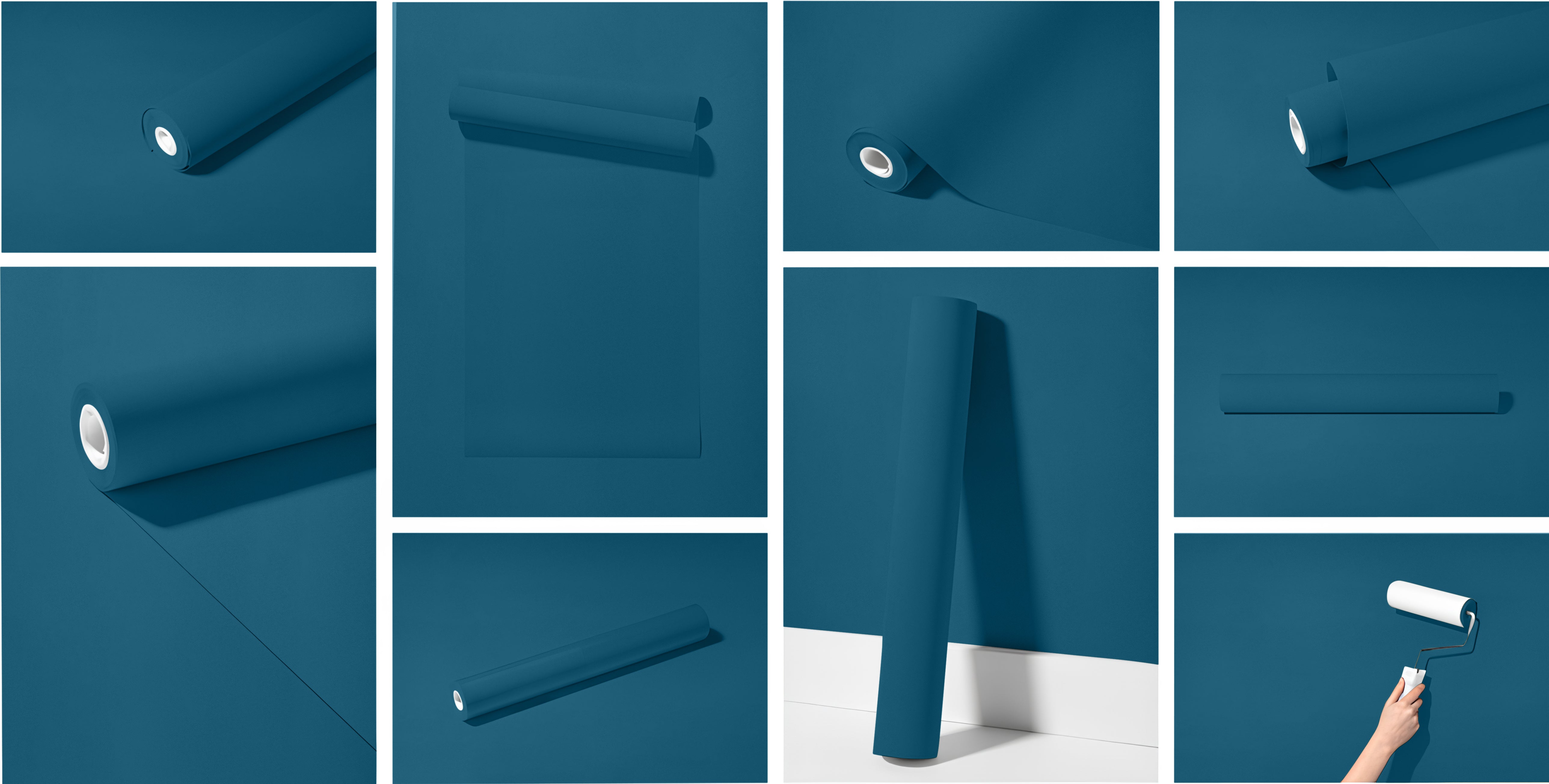 Peel & Stick Removable Re-usable Paint - Color RAL 5009 Azure Blue - offRAL™ - RALRAW LLC, USA