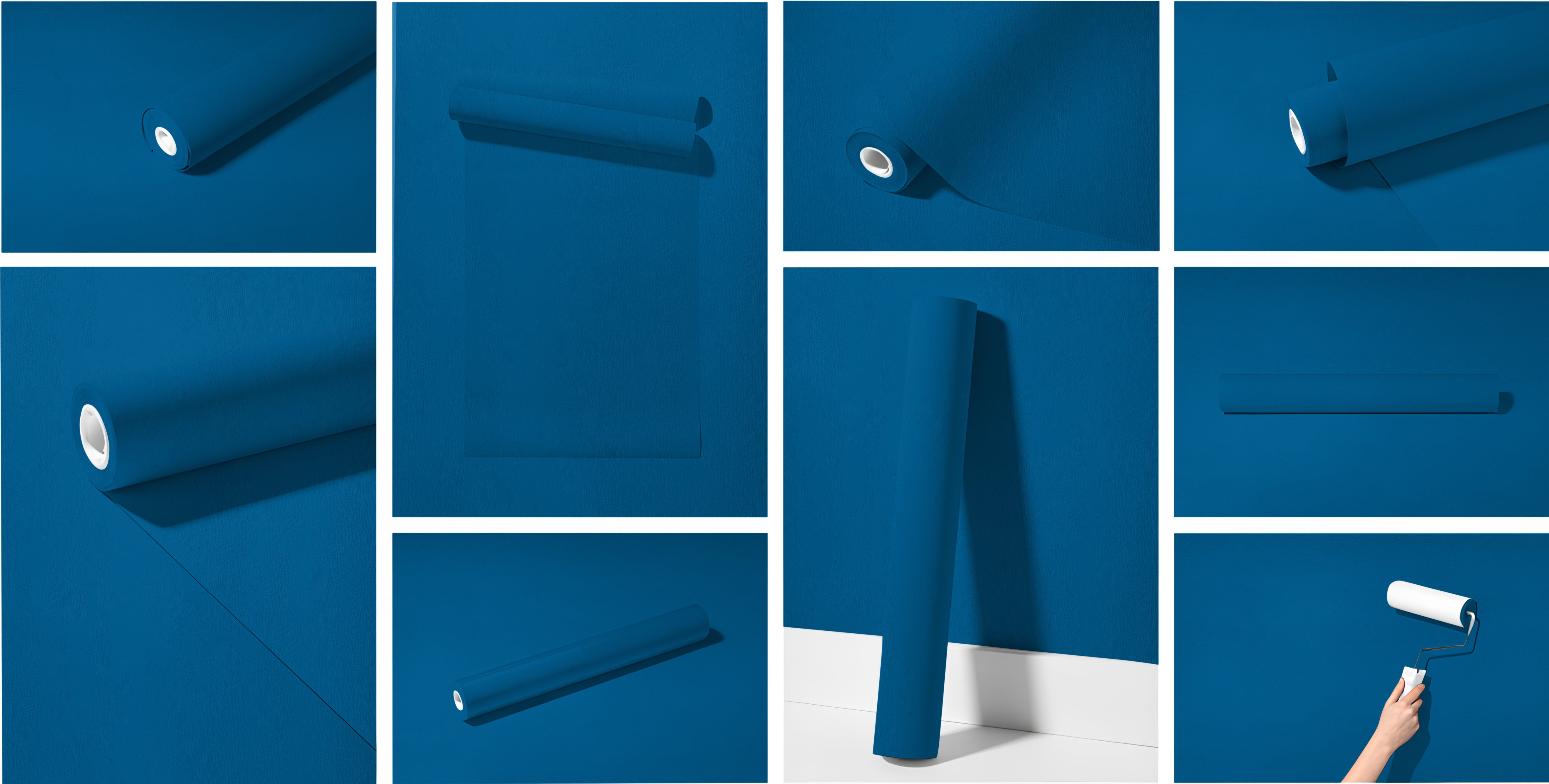 Peel & Stick Removable Re-usable Paint - Color RAL 5017 Traffic Blue - offRAL™ - RALRAW LLC, USA