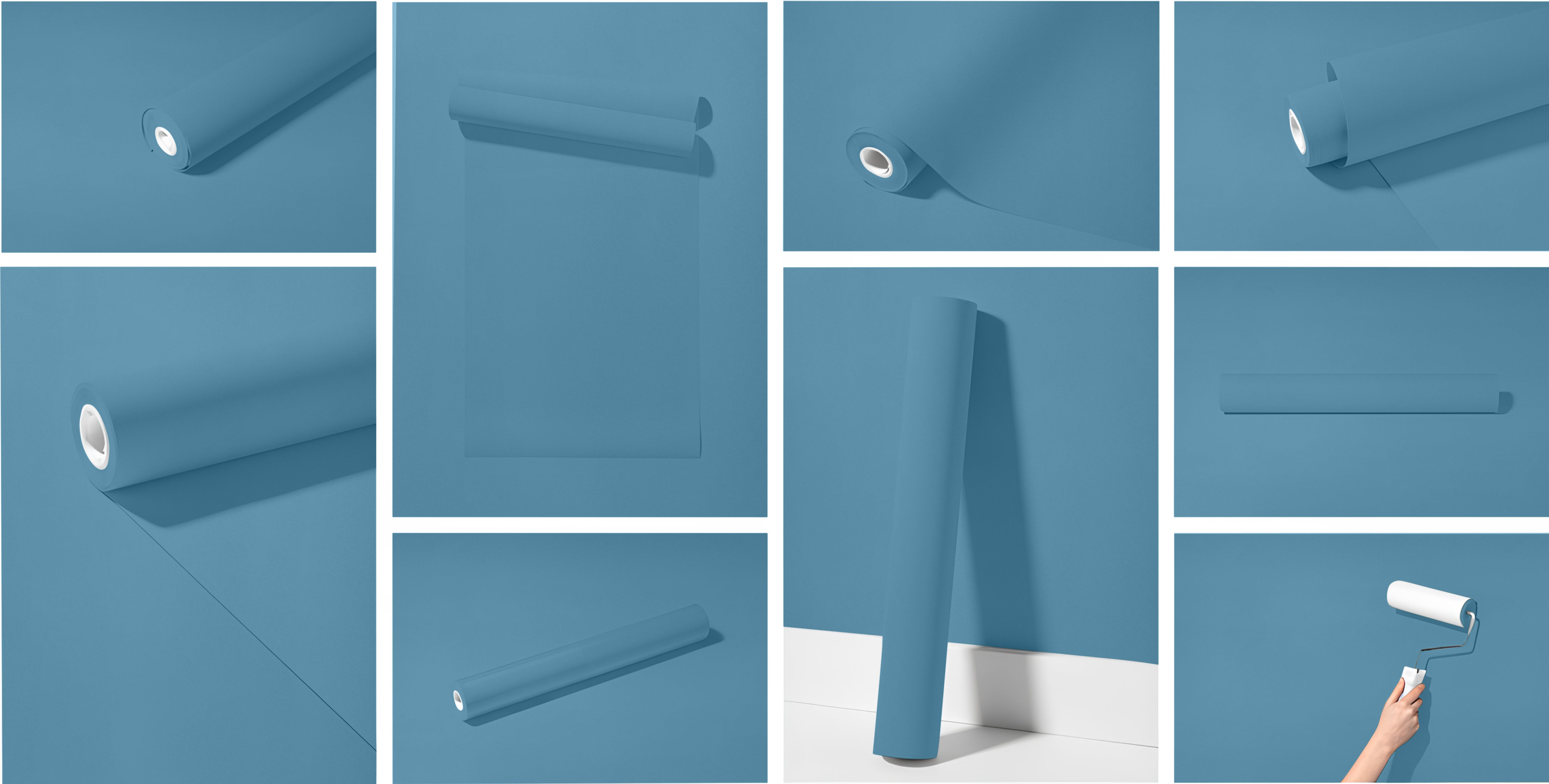 Peel & Stick Removable Re-usable Paint - Color RAL 5024 Pastel Blue - offRAL™ - RALRAW LLC, USA