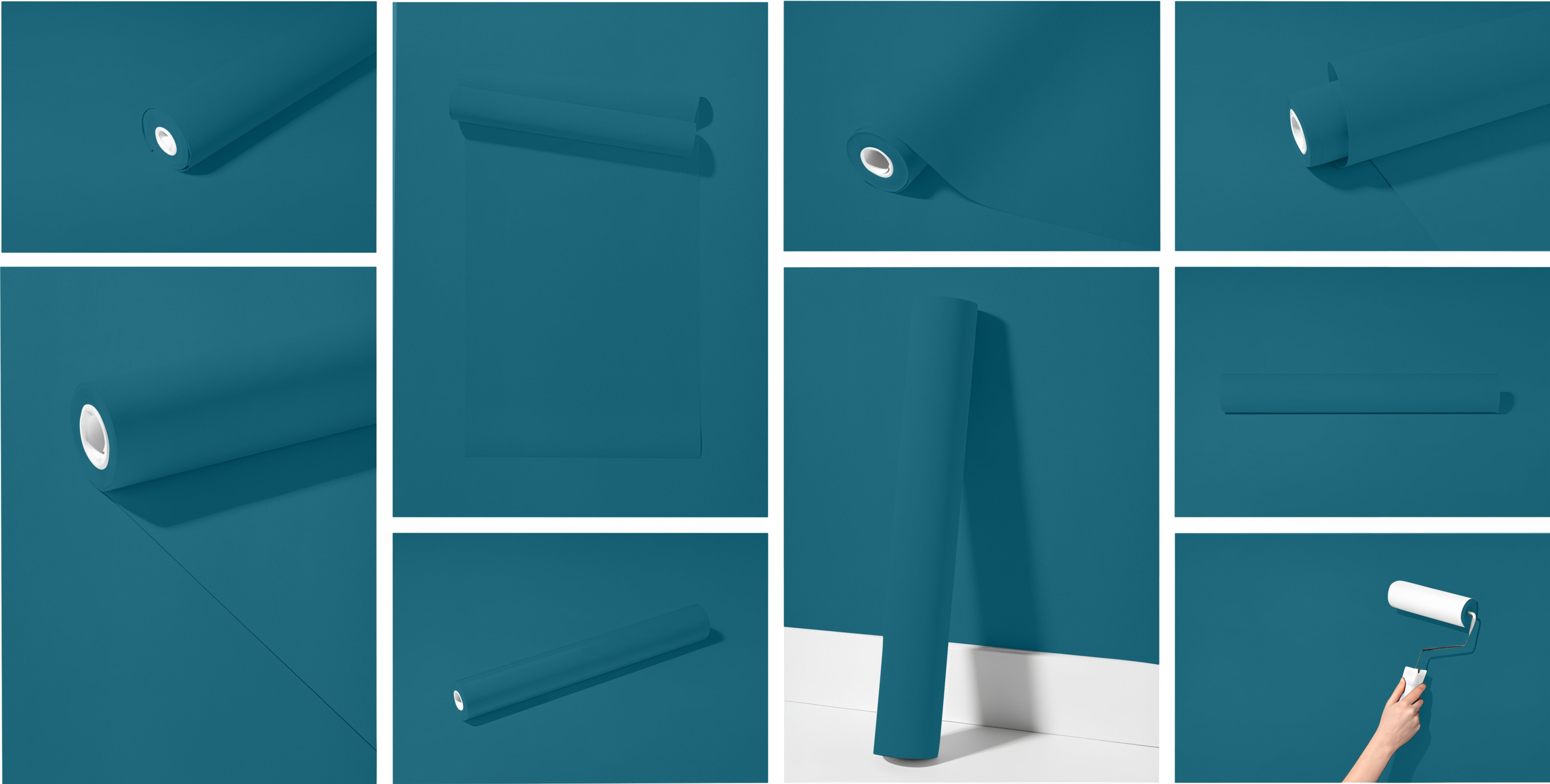 Peel & Stick Removable Re-usable Paint - Color RAL 5025 Pearl Gentian Blue - offRAL™ - RALRAW LLC, USA