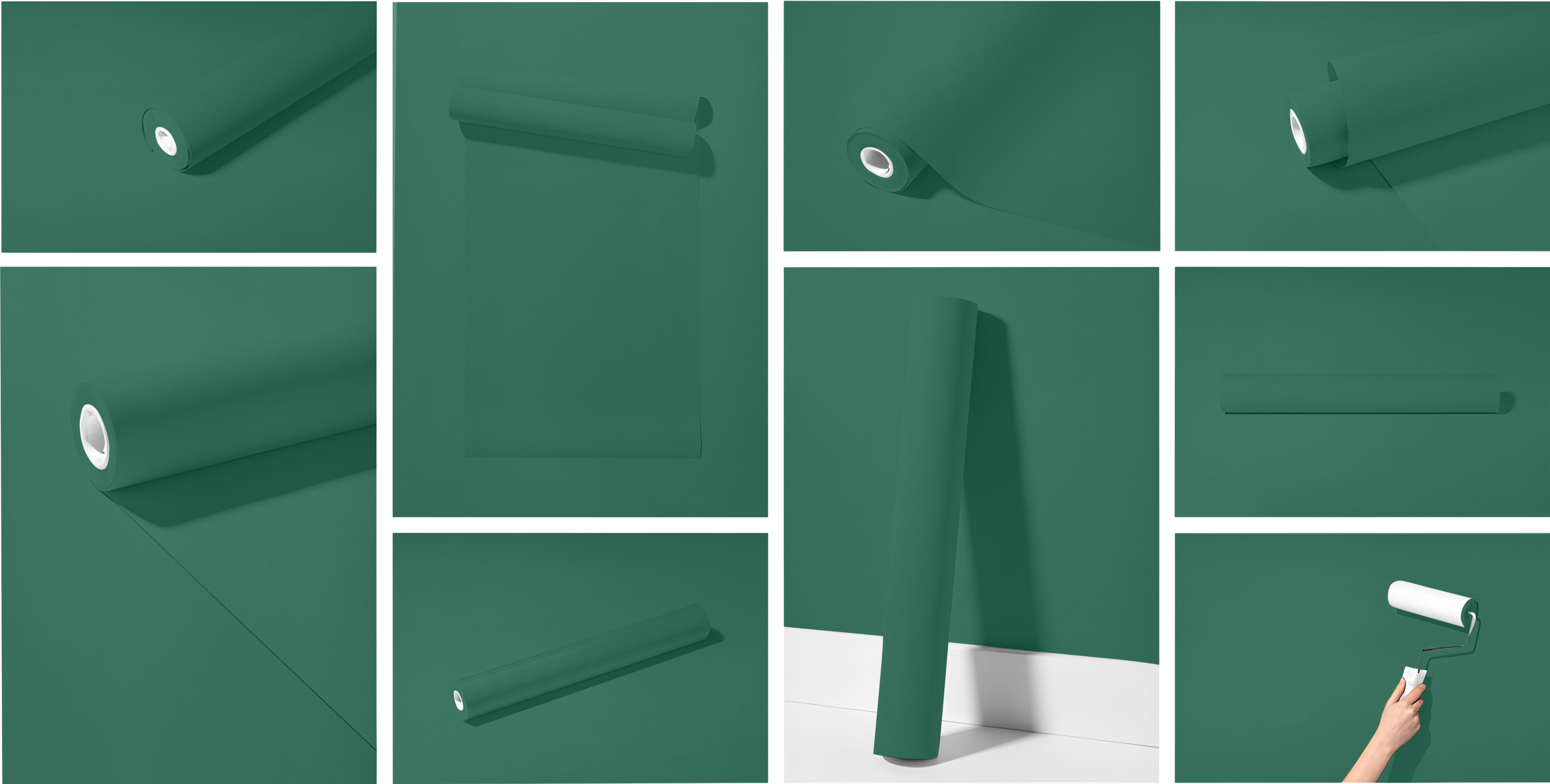 Peel & Stick Removable Re-usable Paint - Color RAL 6000 Patina Green - offRAL™ - RALRAW LLC, USA