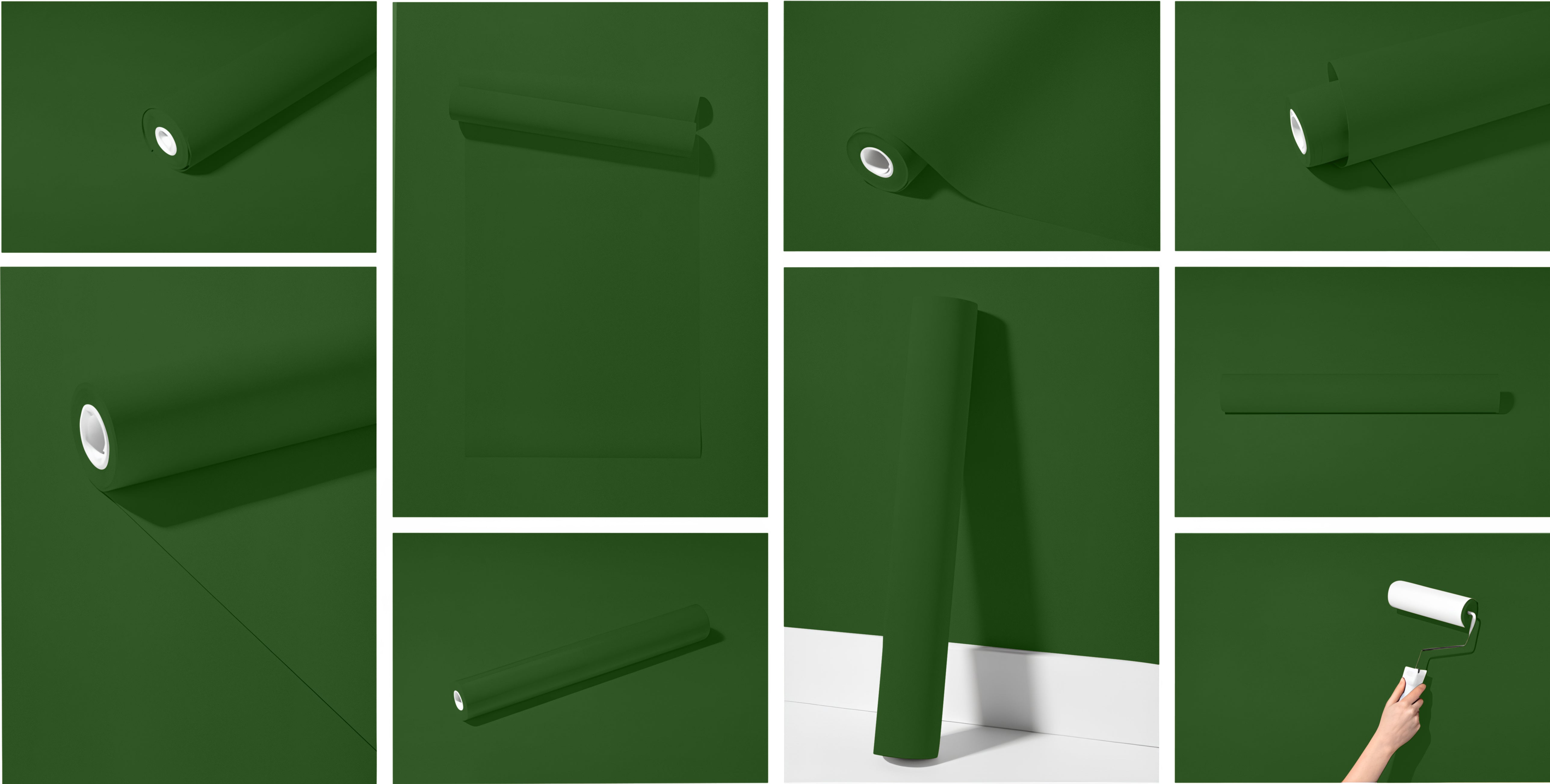 Peel & Stick Removable Re-usable Paint - Color RAL 6002 Leaf Green - offRAL™ - RALRAW LLC, USA