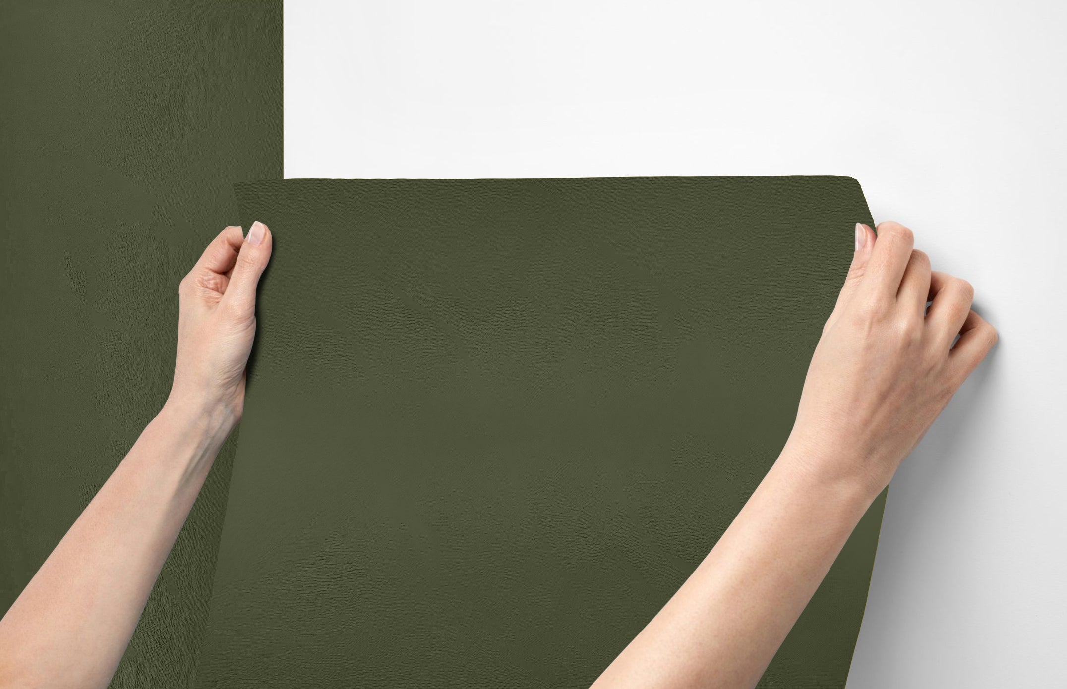 Peel & Stick Removable Re-usable Paint - Color RAL 6003 Olive Green - offRAL™ - RALRAW LLC, USA