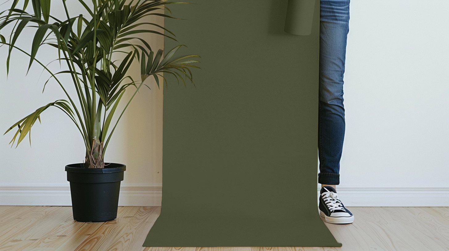 Peel & Stick Removable Re-usable Paint - Color RAL 6003 Olive Green - offRAL™ - RALRAW LLC, USA