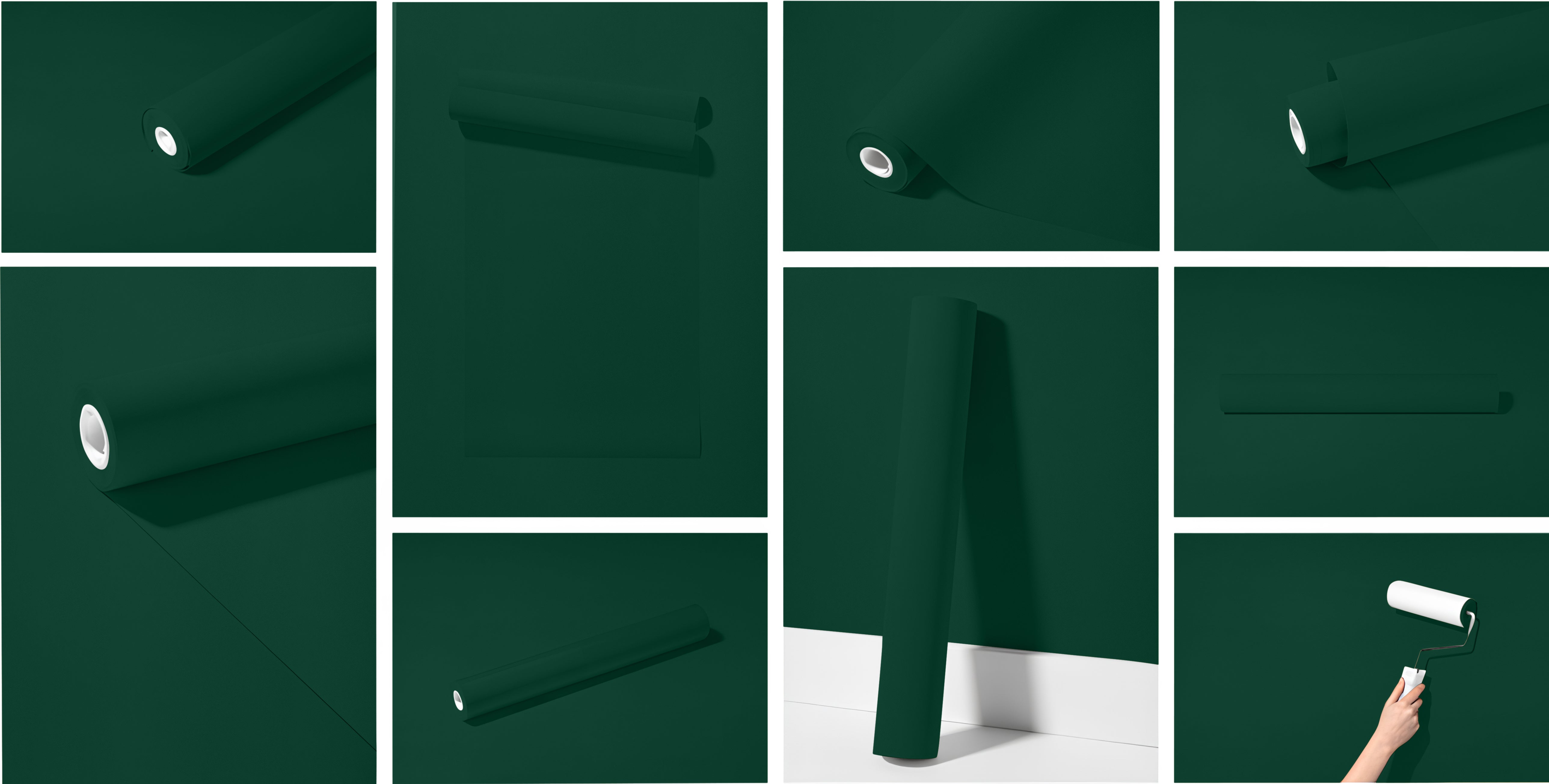 Peel & Stick Removable Re-usable Paint - Color RAL 6005 Moss Green - offRAL™ - RALRAW LLC, USA