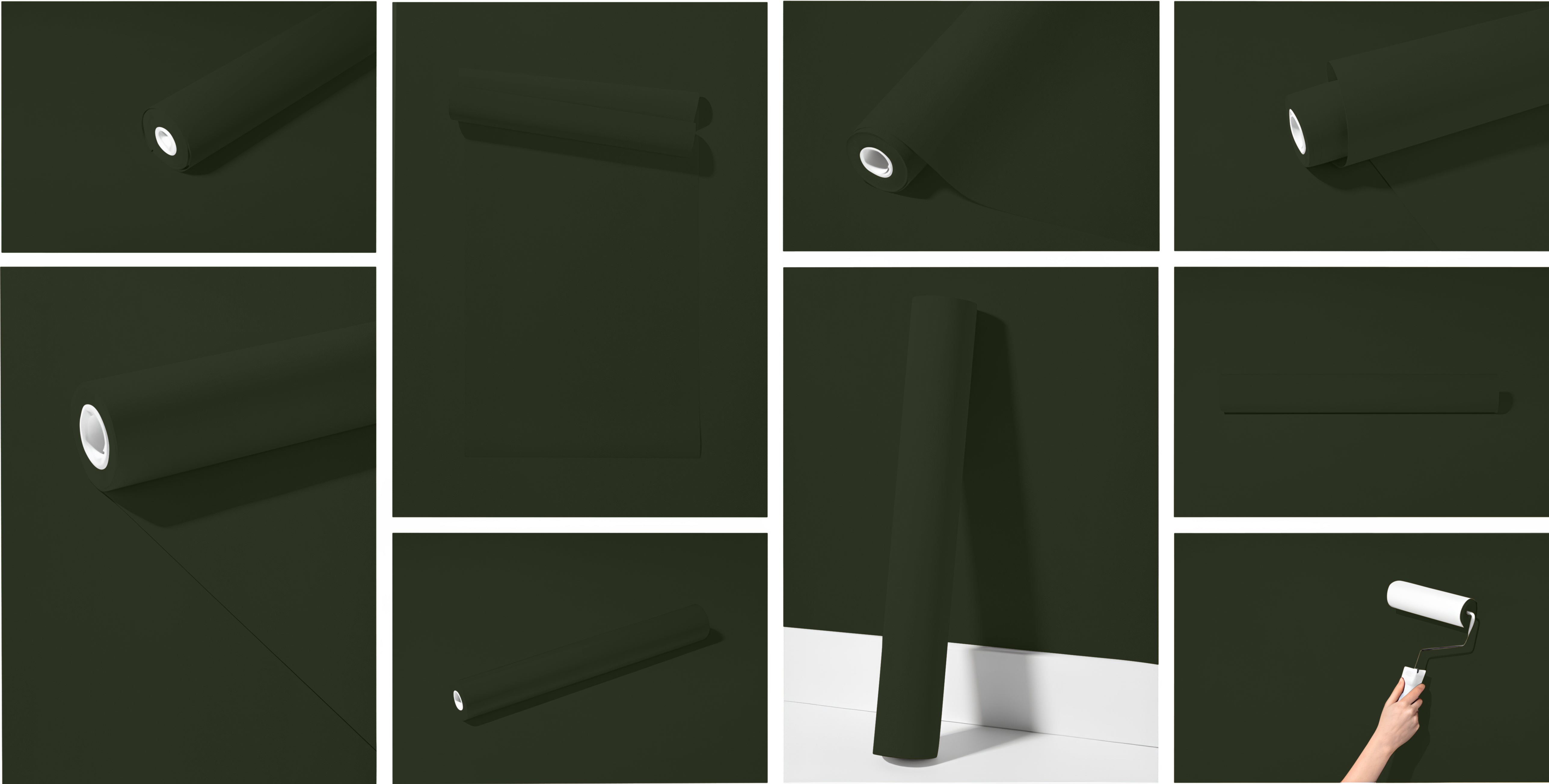 Peel & Stick Removable Re-usable Paint - Color RAL 6007 Bottle Green - offRAL™ - RALRAW LLC, USA