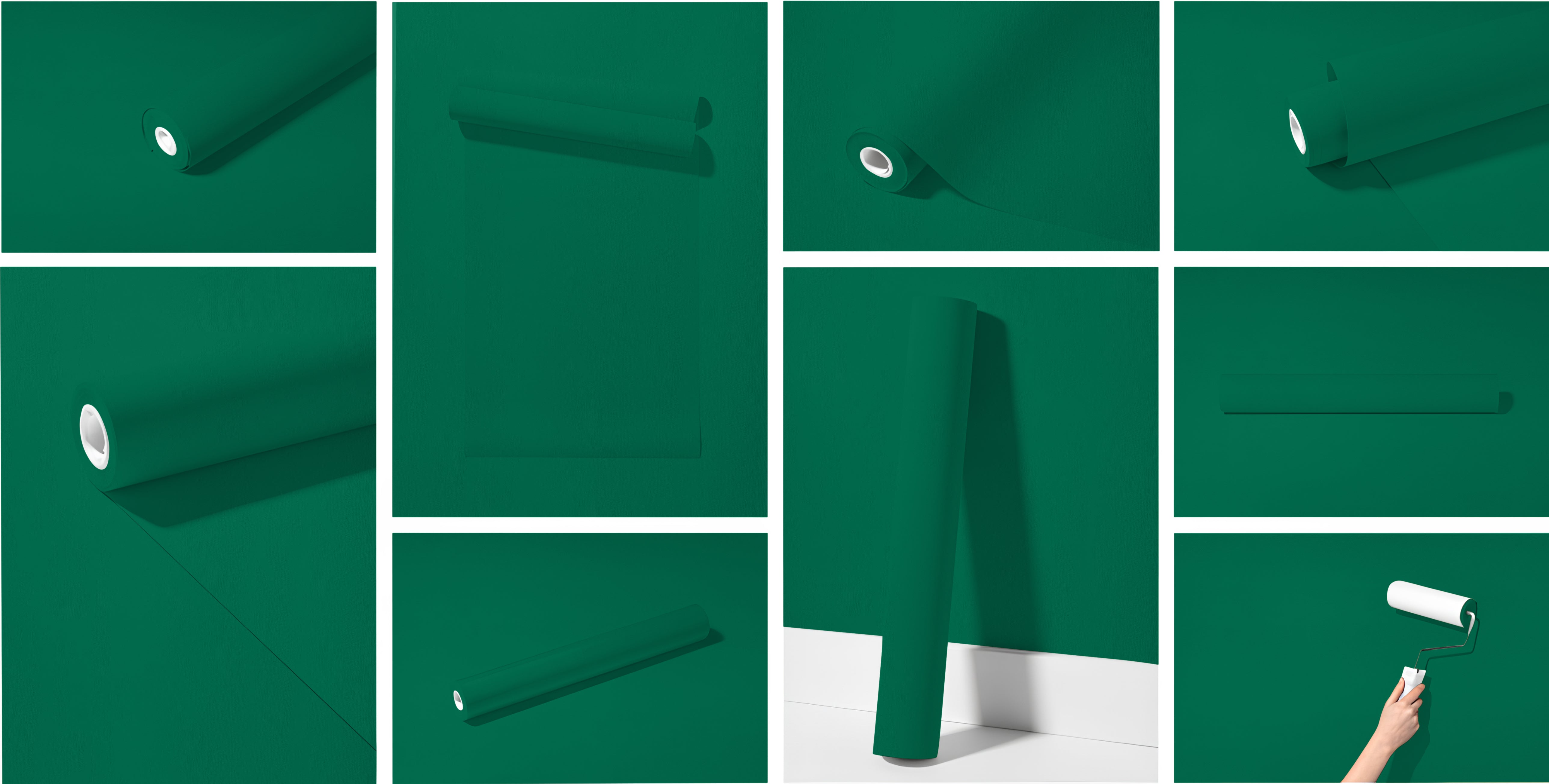 Peel & Stick Removable Re-usable Paint - Color RAL 6016 Turquoise Green - offRAL™ - RALRAW LLC, USA