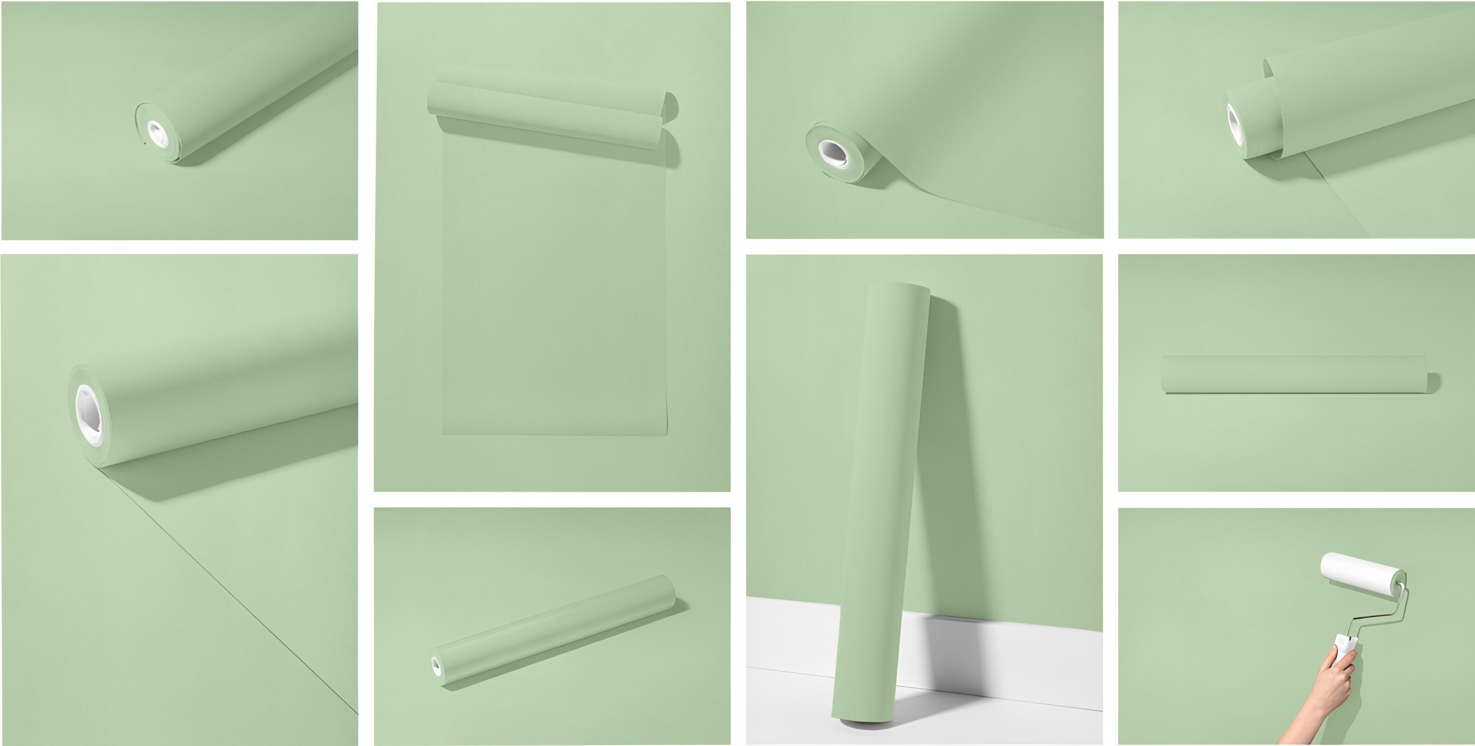 Peel & Stick Removable Re-usable Paint - Color RAL 6019 Pastel Green - offRAL™ - RALRAW LLC, USA