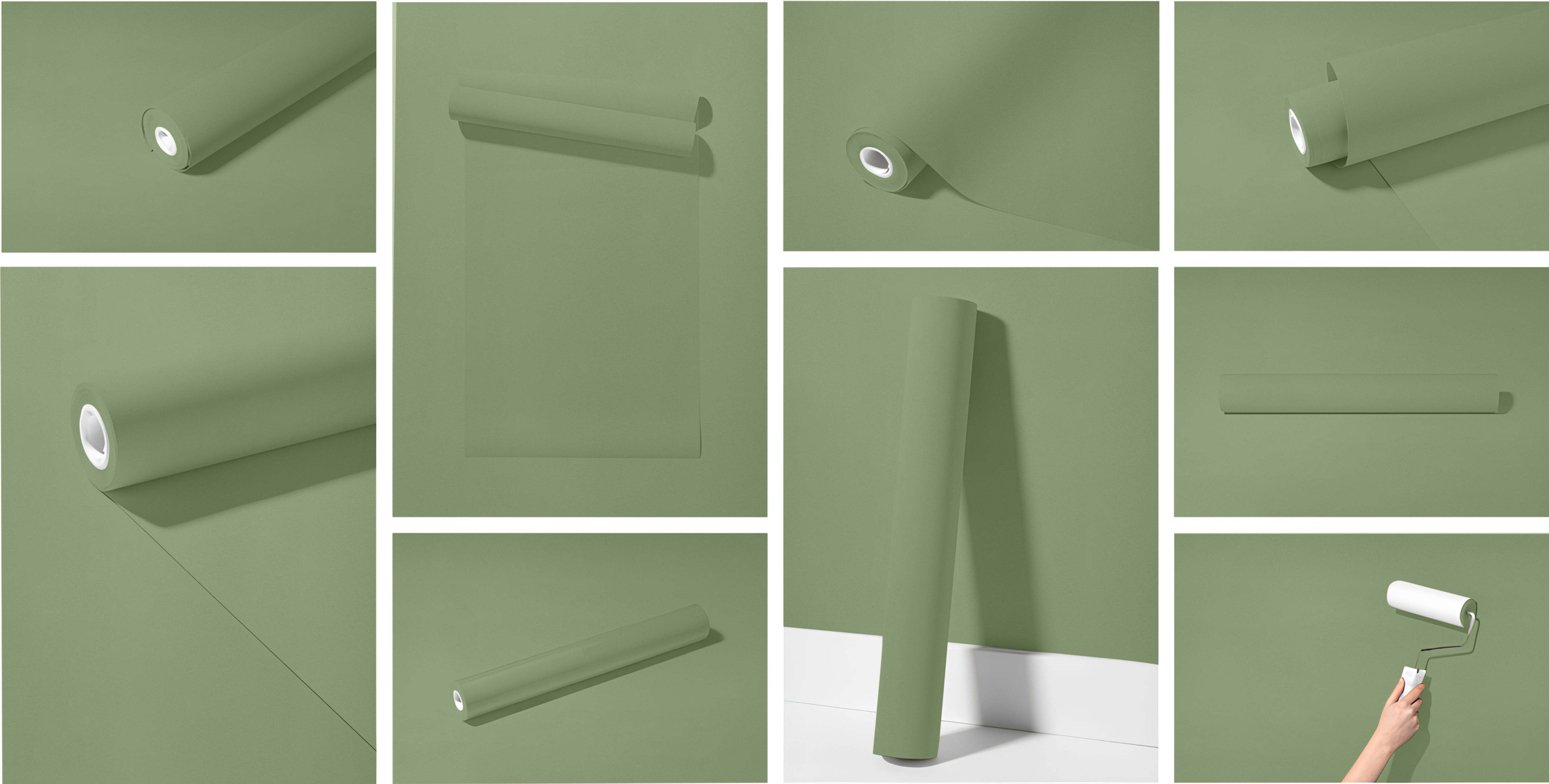 Peel & Stick Removable Re-usable Paint - Color RAL 6021 Pale Green - offRAL™ - RALRAW LLC, USA