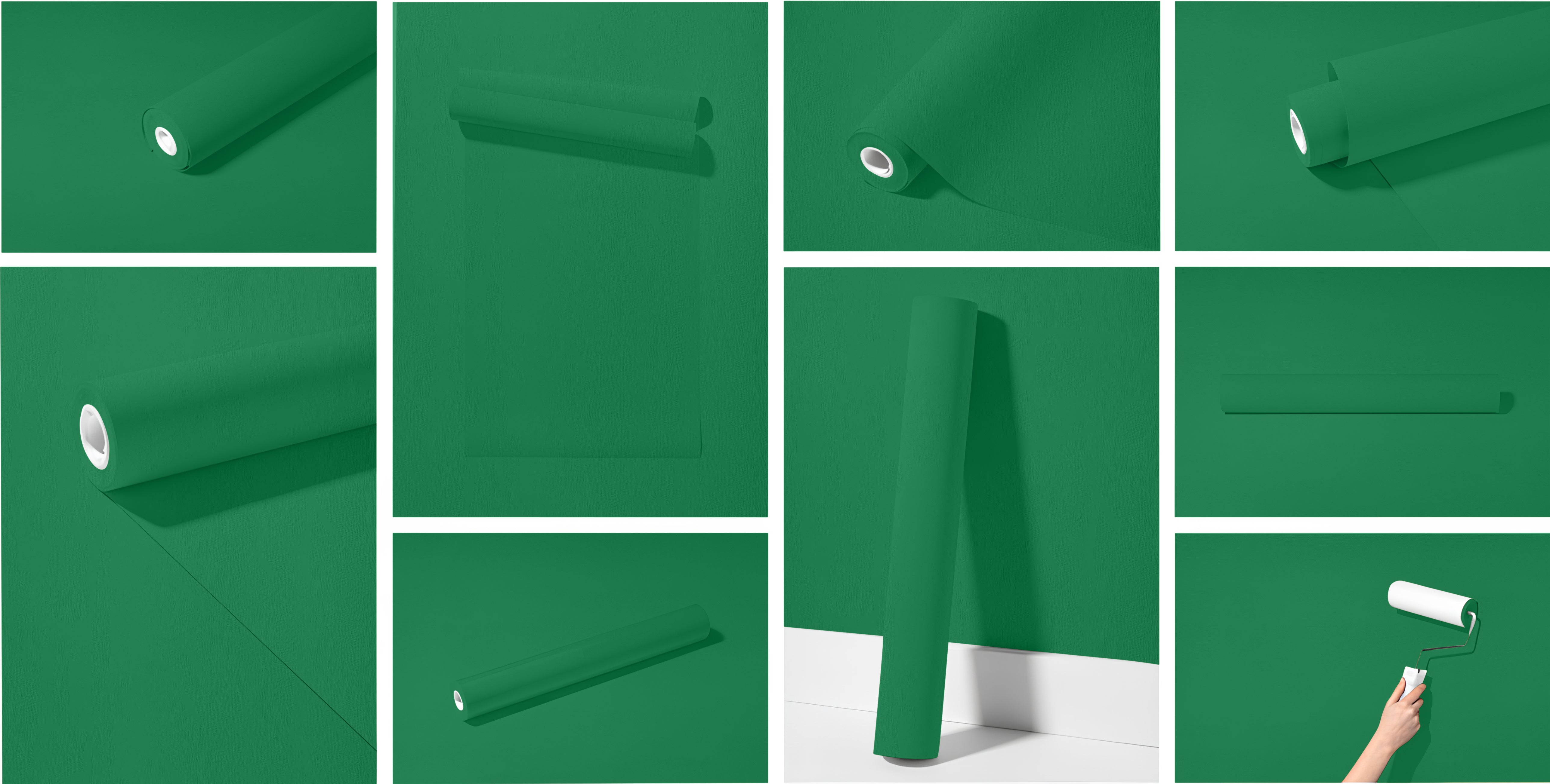 Peel & Stick Removable Re-usable Paint - Color RAL 6032 Signal Green - offRAL™ - RALRAW LLC, USA